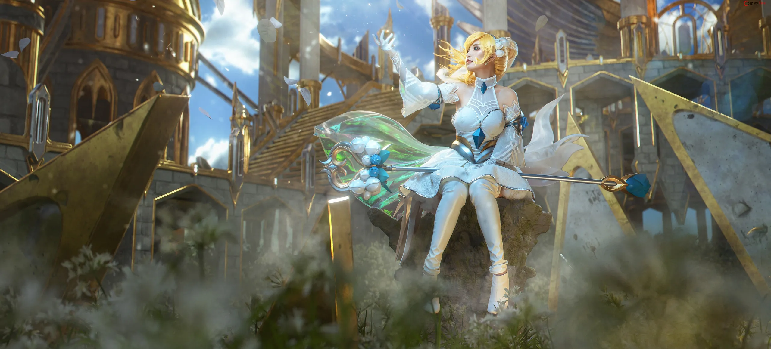 Nekokoyoshi (爆机少女喵小吉) cosplay Lux – League of Legends “44 photos and 1 video” 第42张图