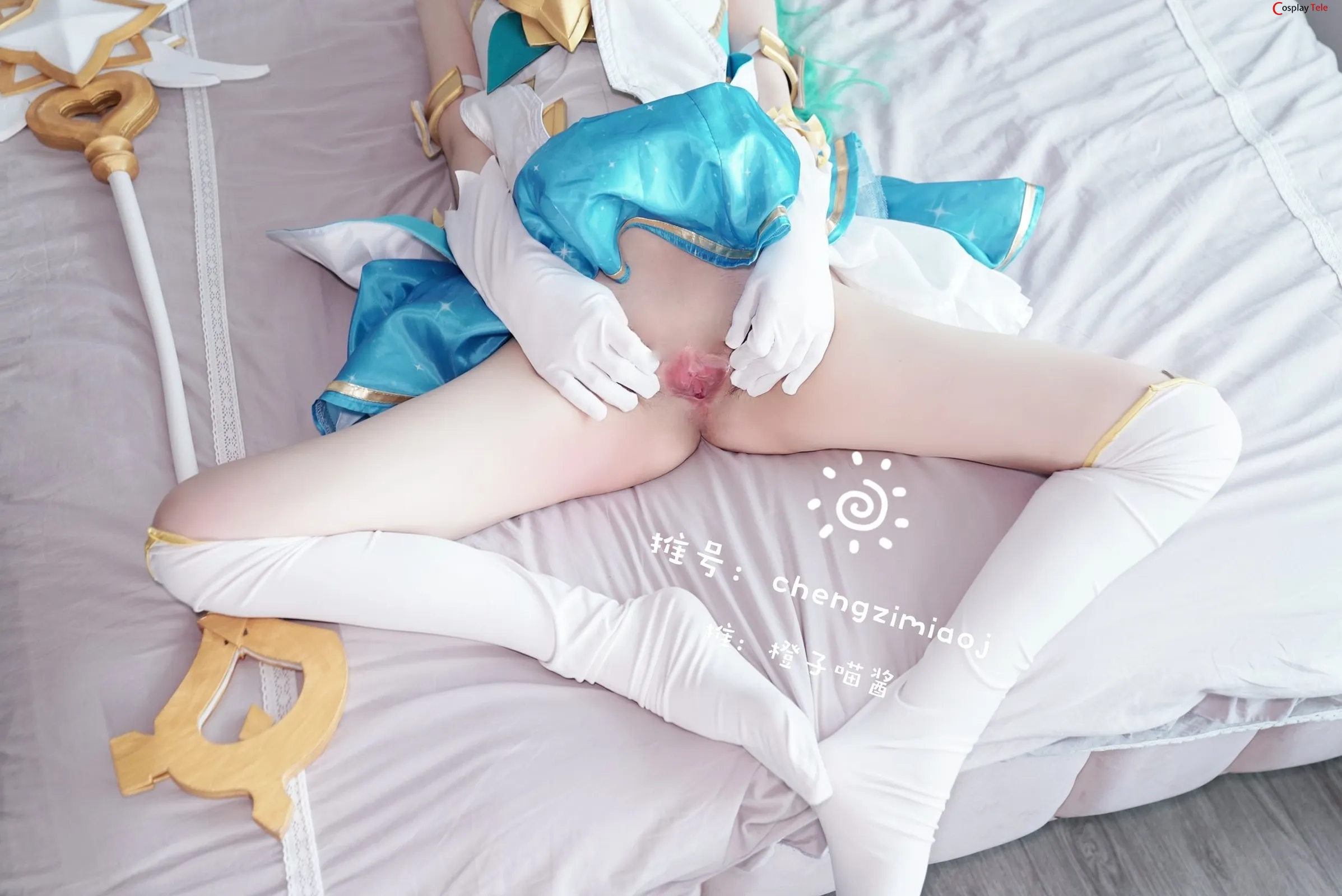 Chengzimiaoj (橙子喵酱) cosplay Soraka – League of legends “34 photos” 第24张图
