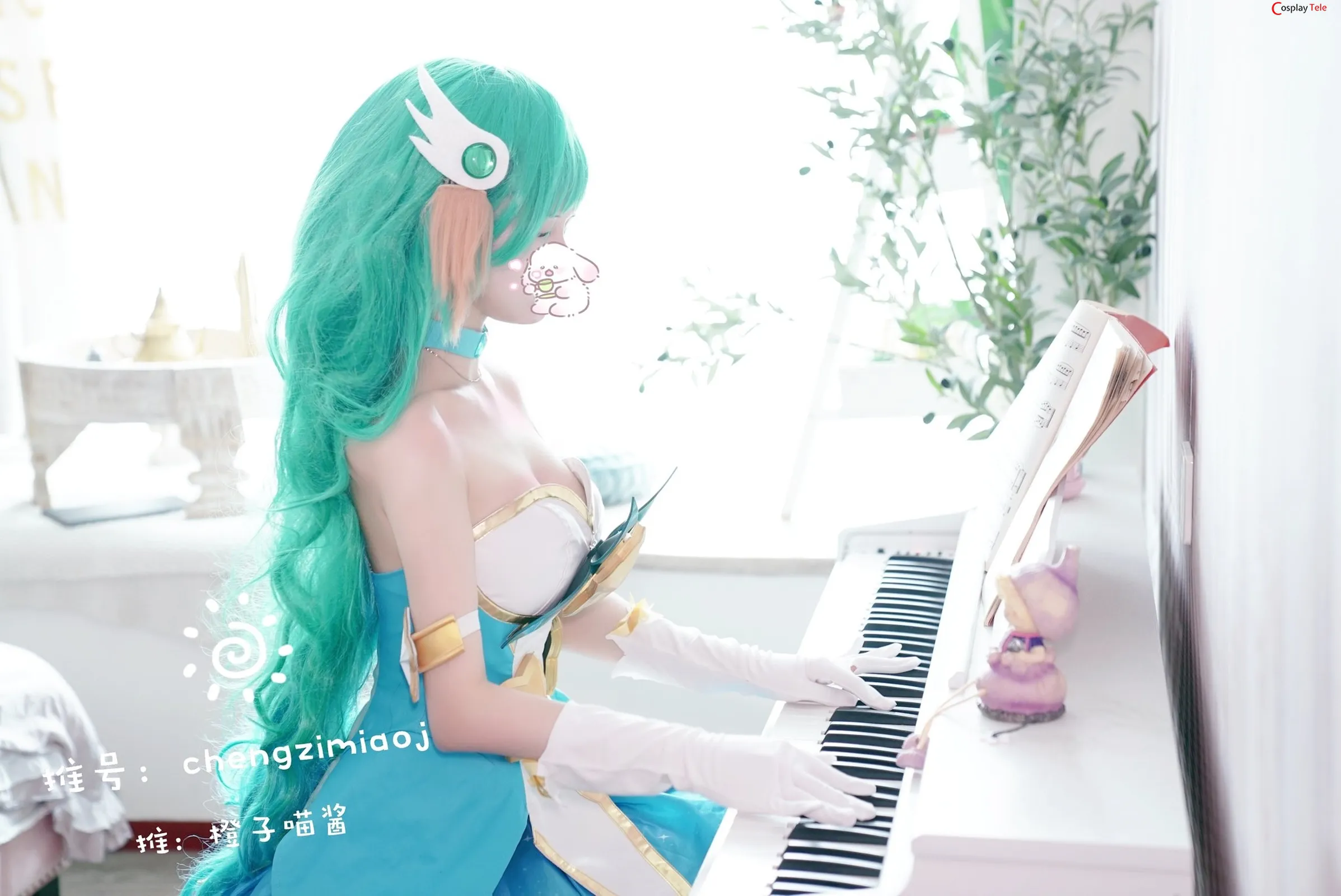 Chengzimiaoj (橙子喵酱) cosplay Soraka – League of legends “34 photos” 第26张图