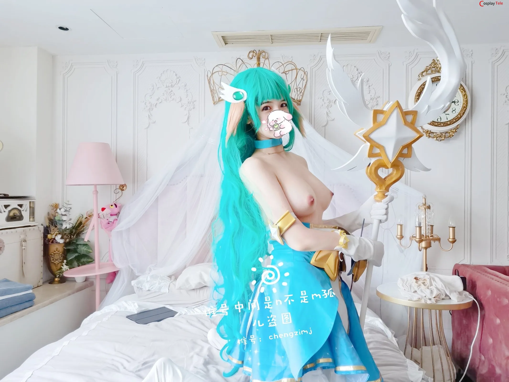 Chengzimiaoj (橙子喵酱) cosplay Soraka – League of legends “34 photos” 第4张图