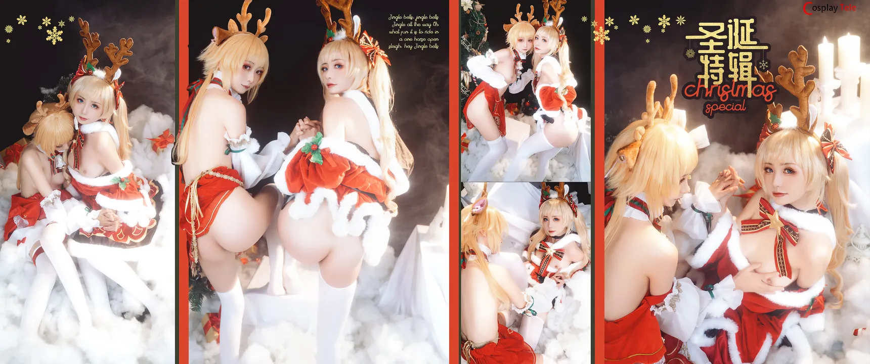 Nekokoyoshi (爆机少女喵小吉) and 金鱼kinngyo – Celebrating Christmas “90 photos and 2 videos” 第1张图