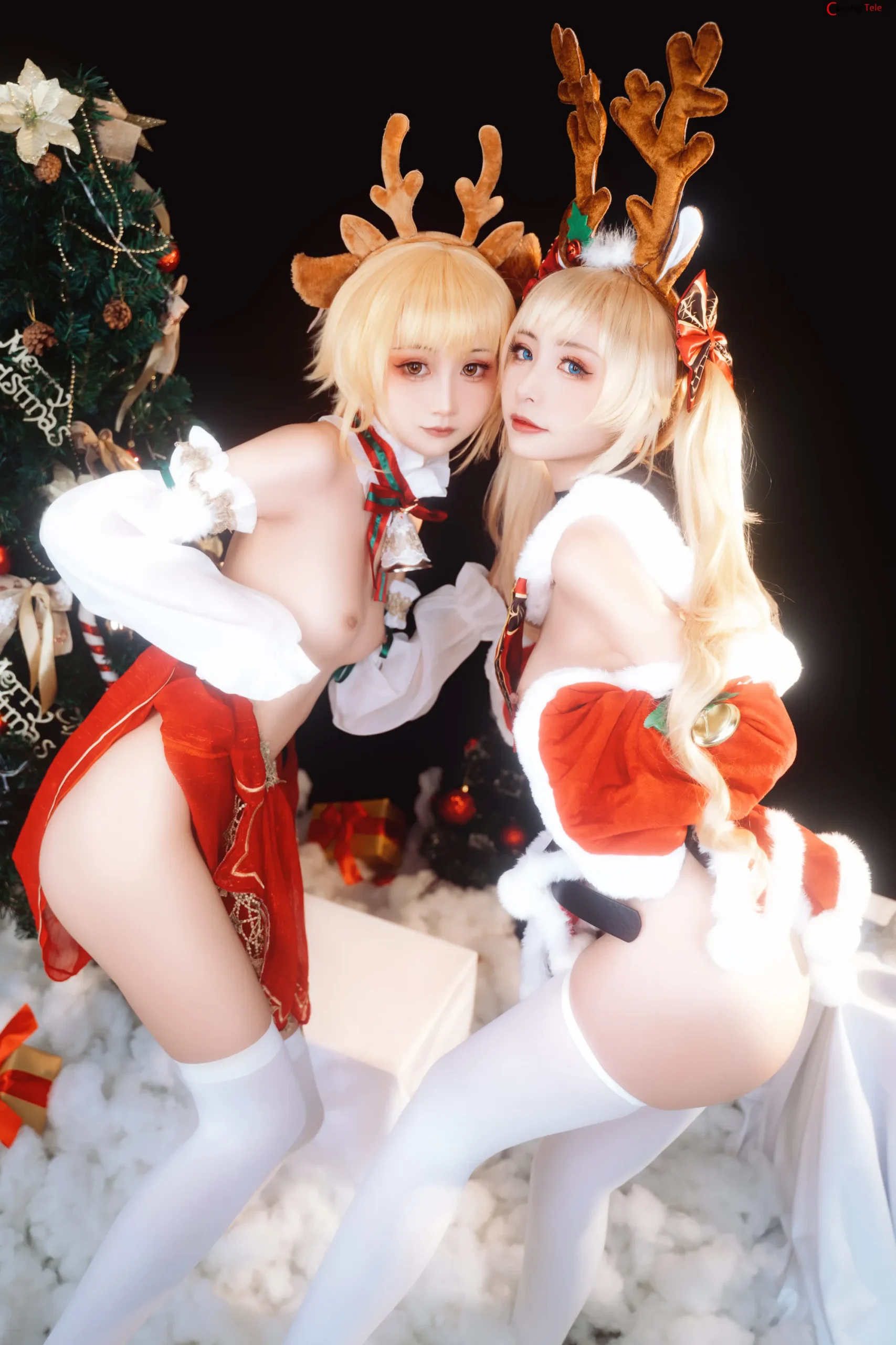 Nekokoyoshi (爆机少女喵小吉) and 金鱼kinngyo – Celebrating Christmas “90 photos and 2 videos” 第78张图