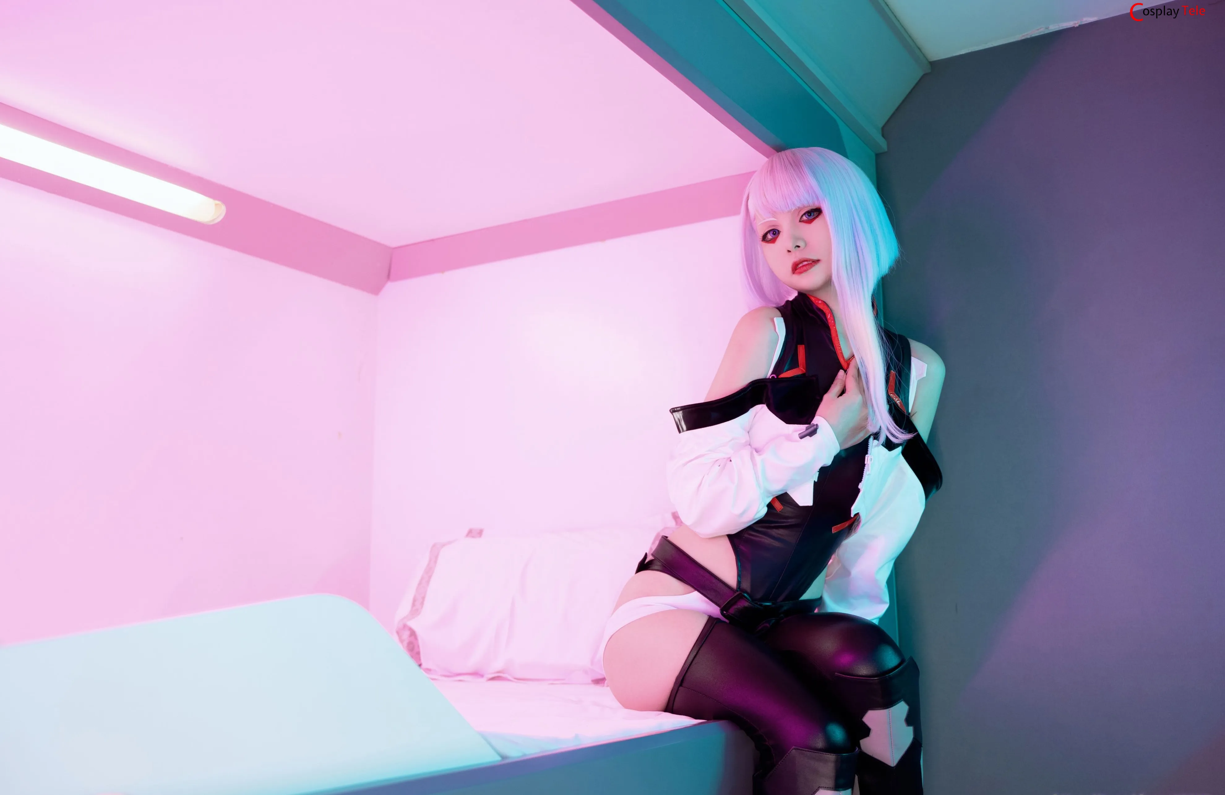 Nekokoyoshi (爆机少女喵小吉) cosplay Lucy – Cyberpunk “93 photos and 4 videos” 第2张图