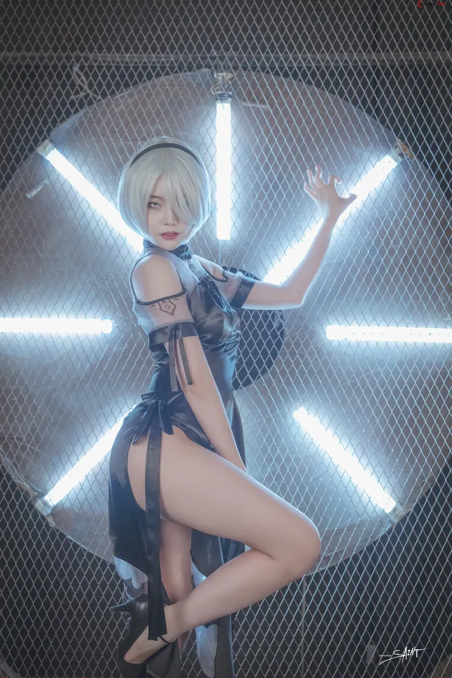 (Saint Photolife) Yuna’s cosplay K/DA Akali and 2B – Nier Automata and League of Legends “65 photos” 第11张图