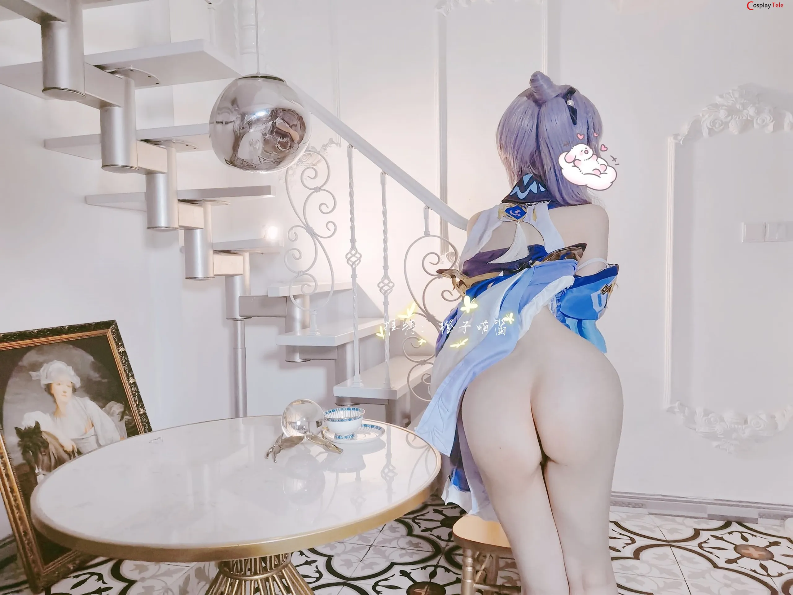 Chengzimiaoj (橙子喵酱) cosplay Keqing – Genshin Impact “50 photos” 第20张图