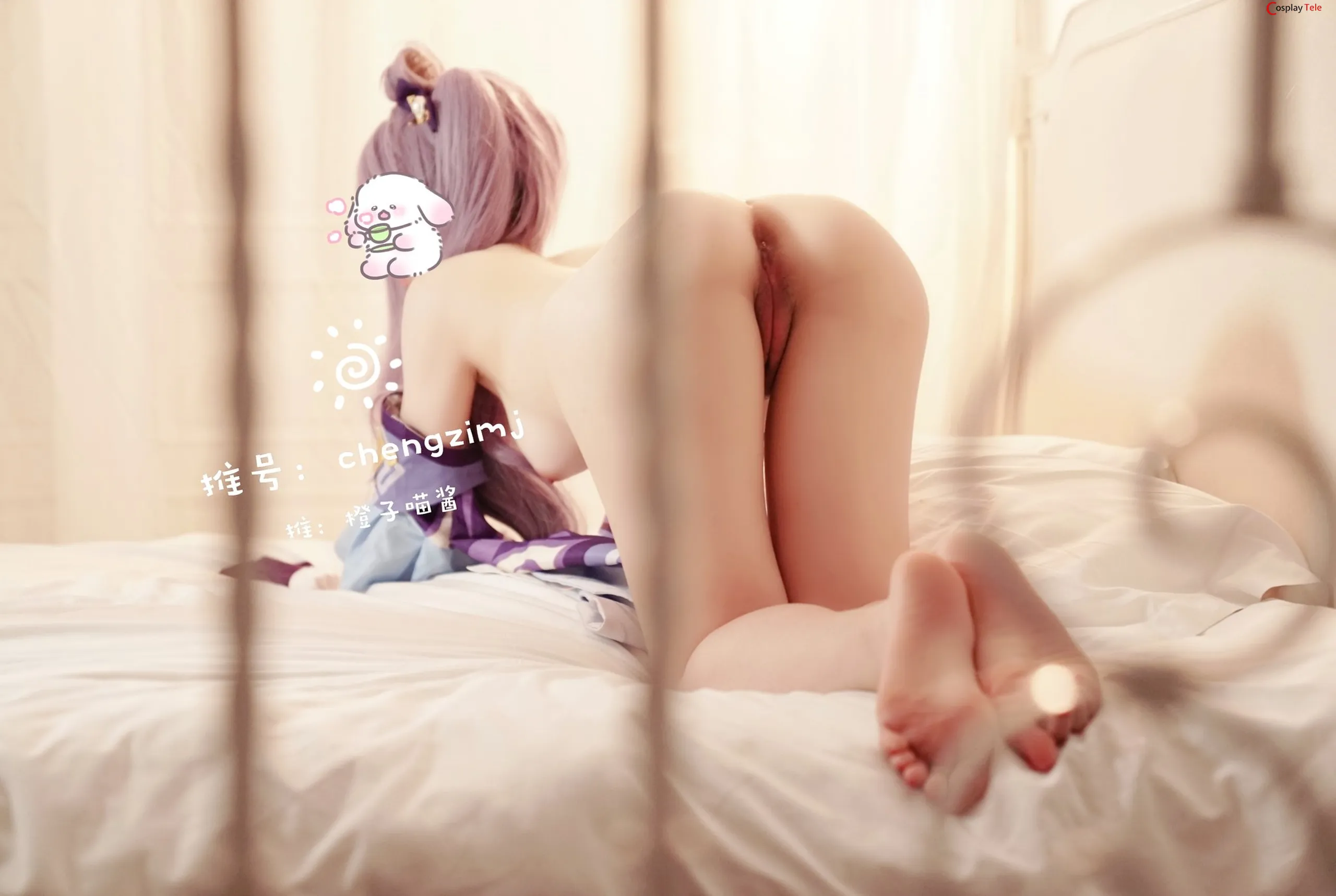 Chengzimiaoj (橙子喵酱) cosplay Keqing – Genshin Impact “50 photos” 第39张图