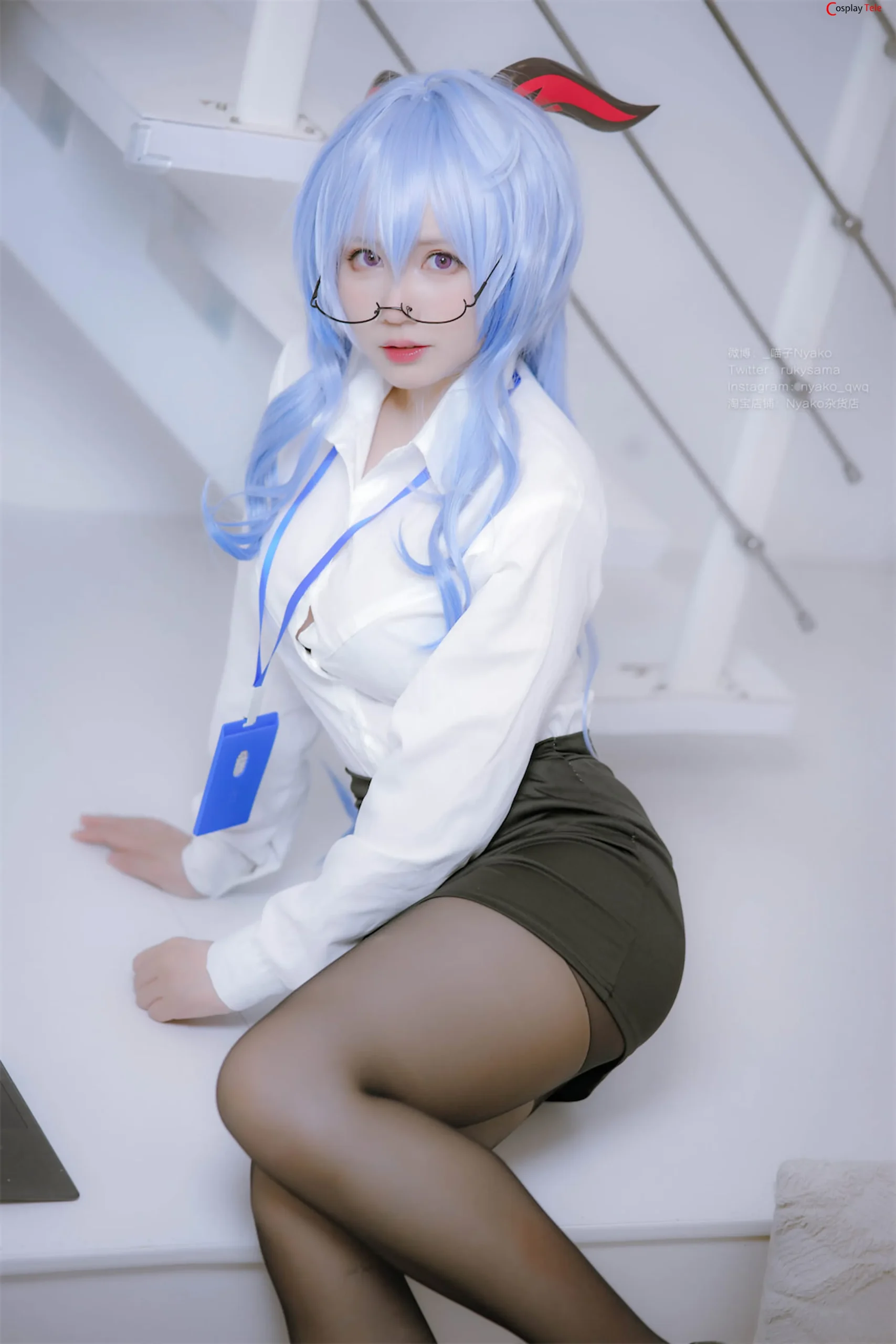 Nyako (喵子) cosplay Ganyu – Genshin Impact “79 photos” 第10张图