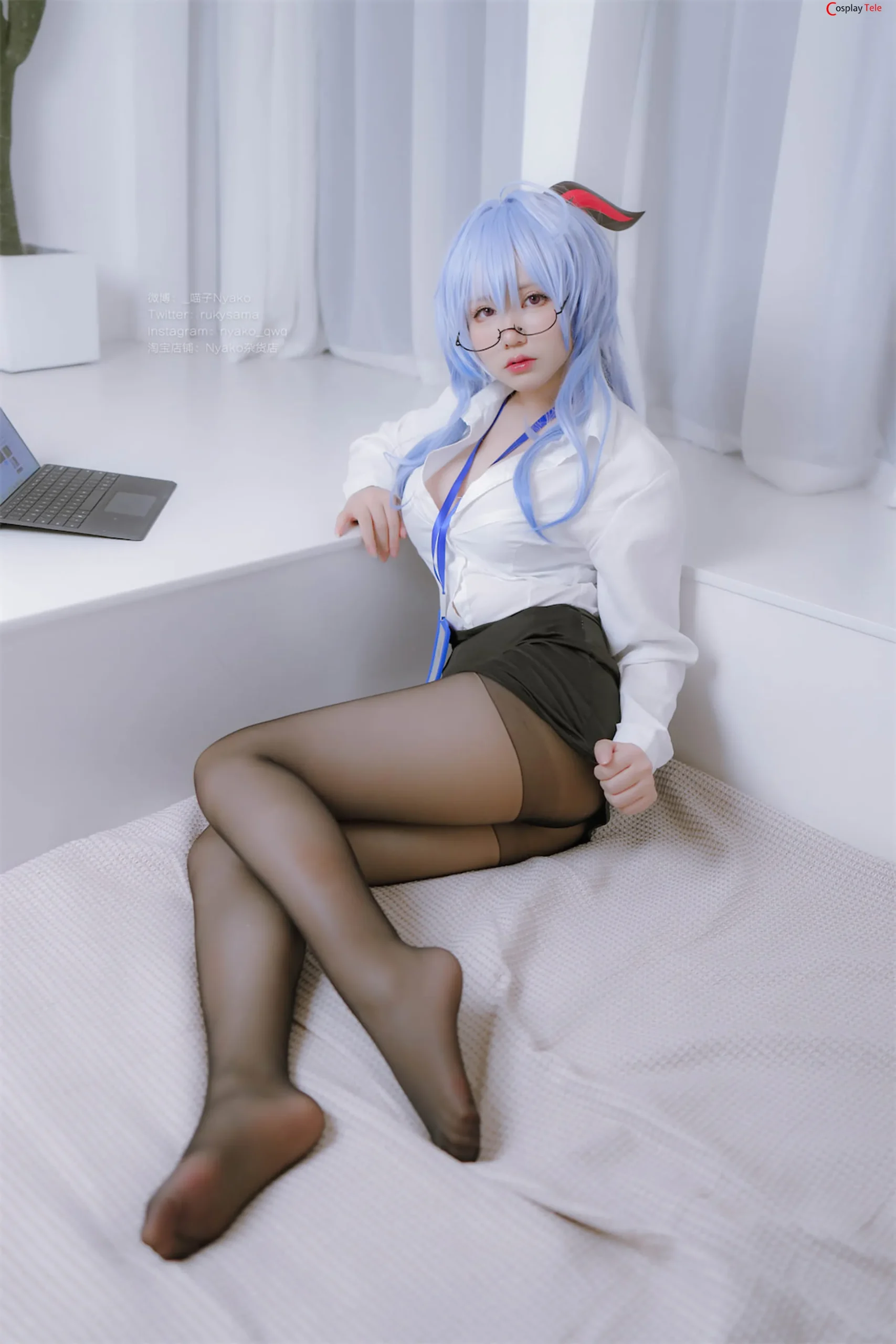 Nyako (喵子) cosplay Ganyu – Genshin Impact “79 photos” 第37张图