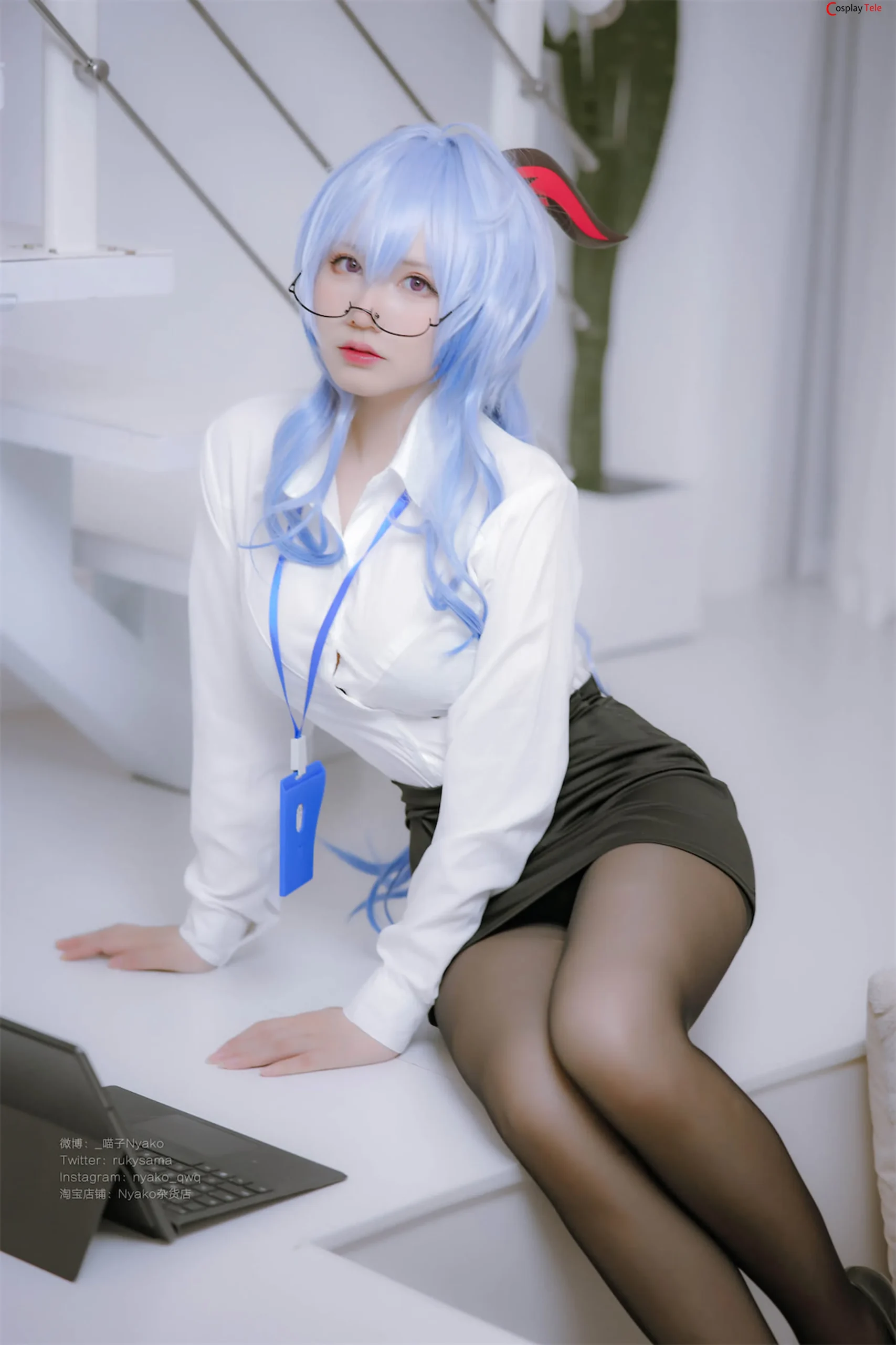 Nyako (喵子) cosplay Ganyu – Genshin Impact “79 photos” 第9张图