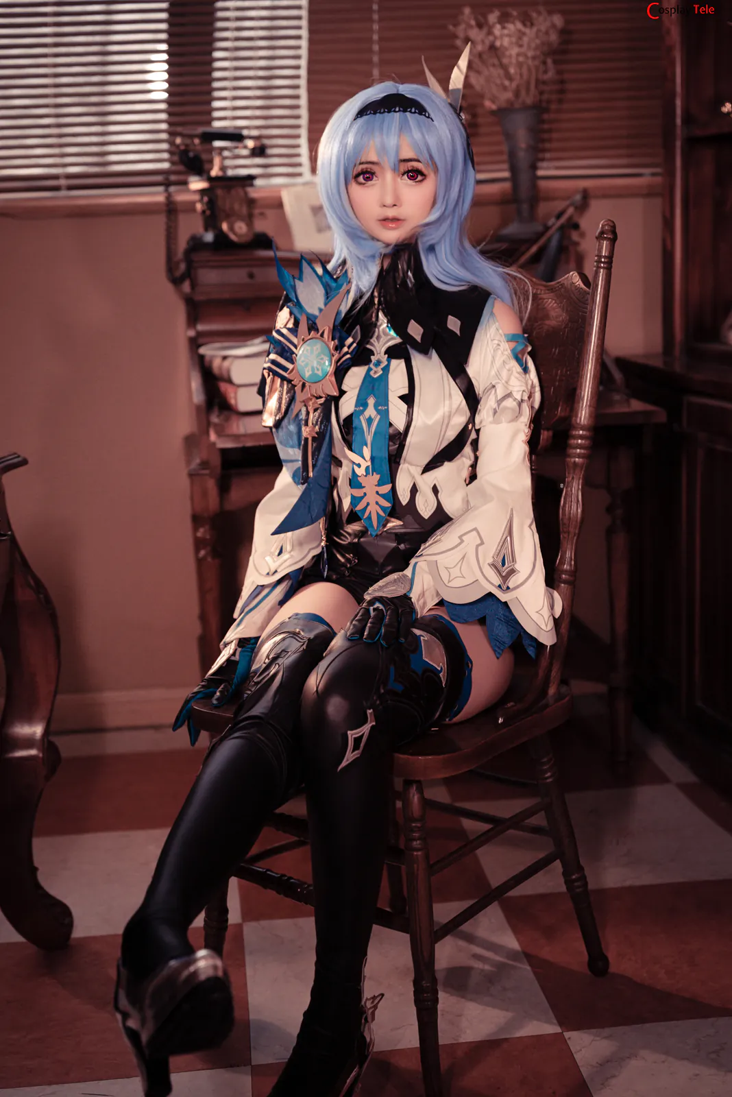 SleeppyLee1 (小礼好困) cosplay Eula – Genshin Impact “40 photos” 第3张图