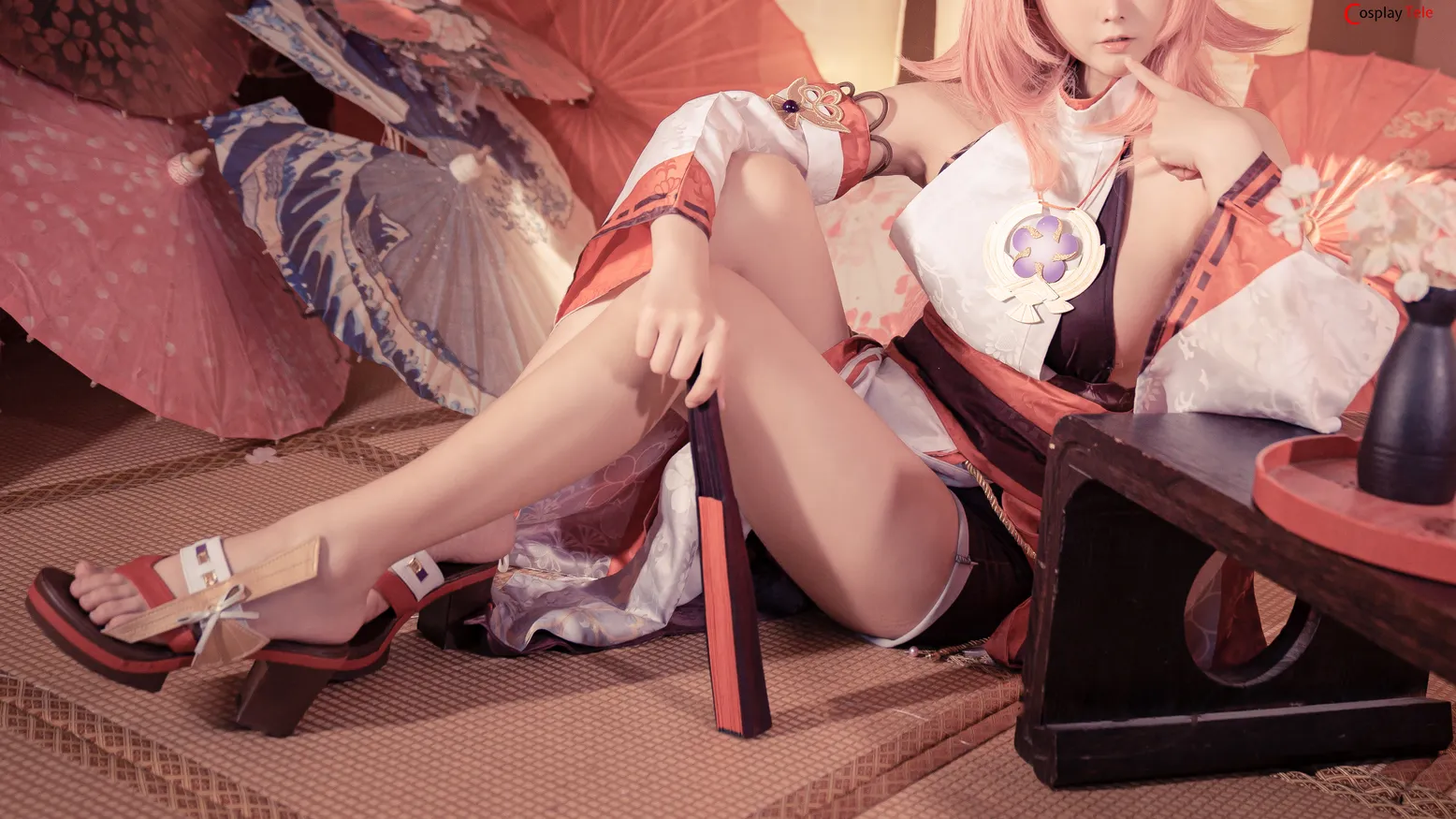 SleeppyLee1 (小礼好困) cosplay Yae Miko – Genshin Impact “39 photos” 第6张图