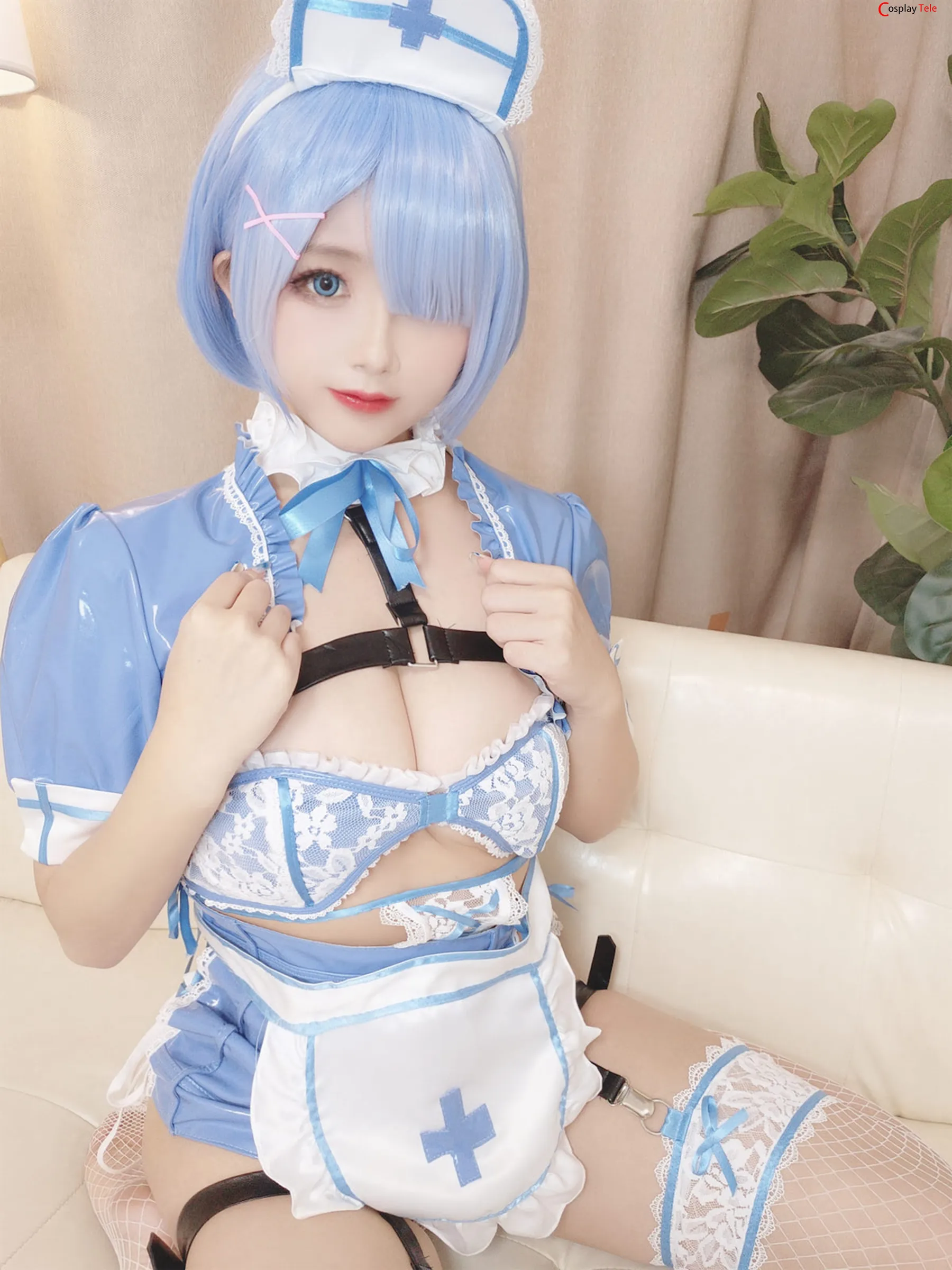 Rinaijiao-(日奈娇) cosplay Rem Nurse – Re:Zero “88 photos” 第63张图