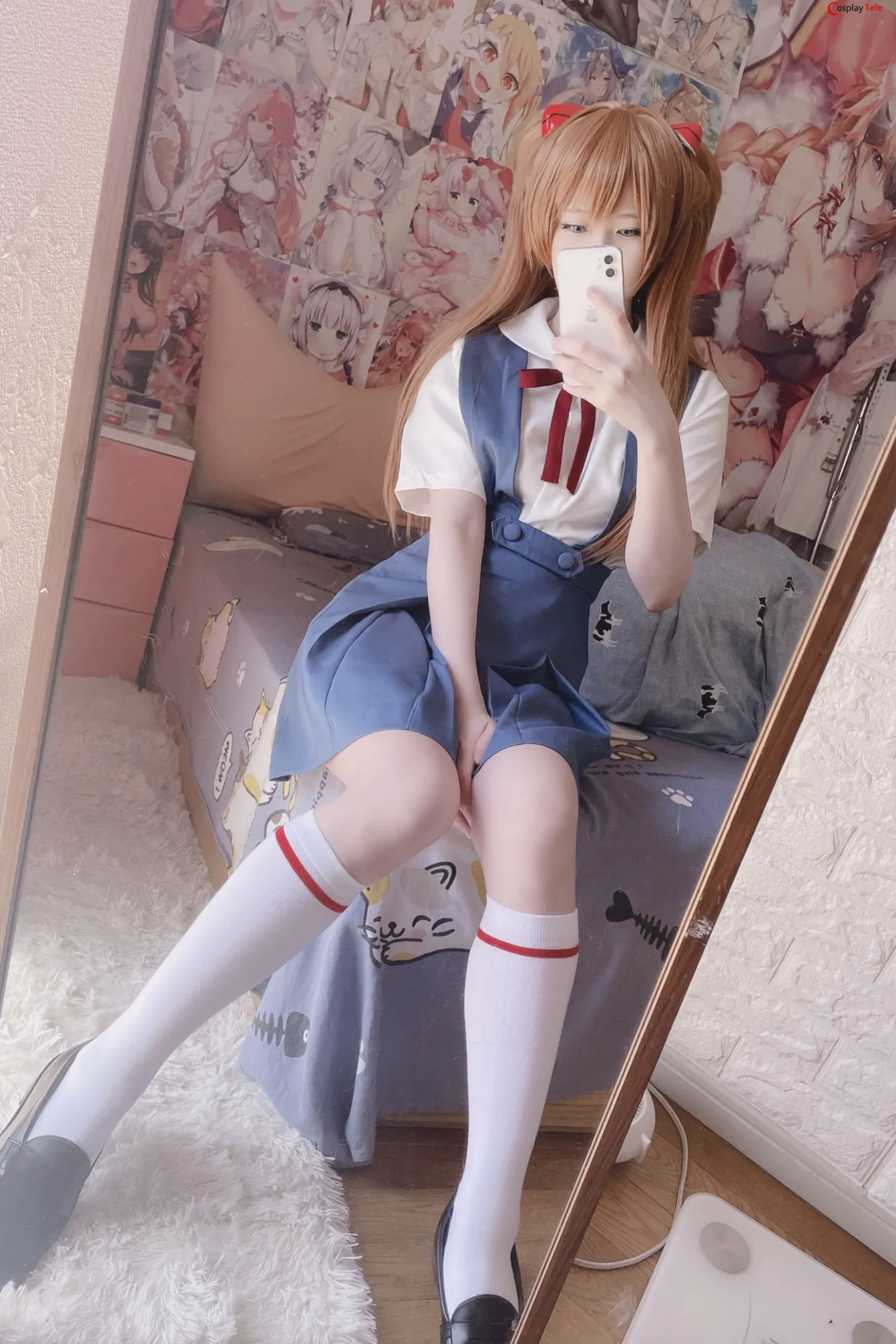 Xidaidai (喜呆呆) cosplay Asuka Langley Soryu – Evangelion “32 photos and 2 videos” 第7张图