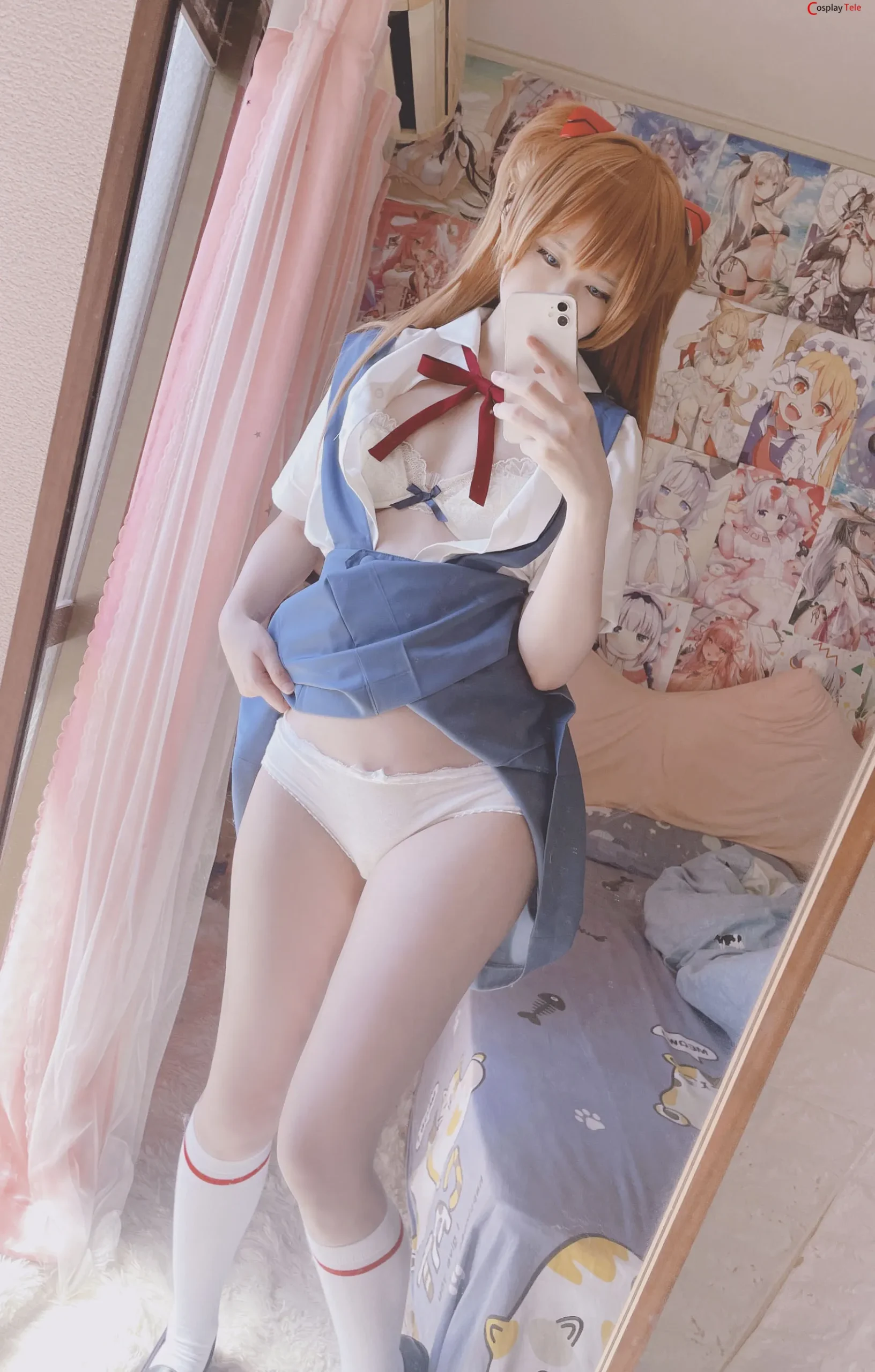 Xidaidai (喜呆呆) cosplay Asuka Langley Soryu – Evangelion “32 photos and 2 videos” 第8张图