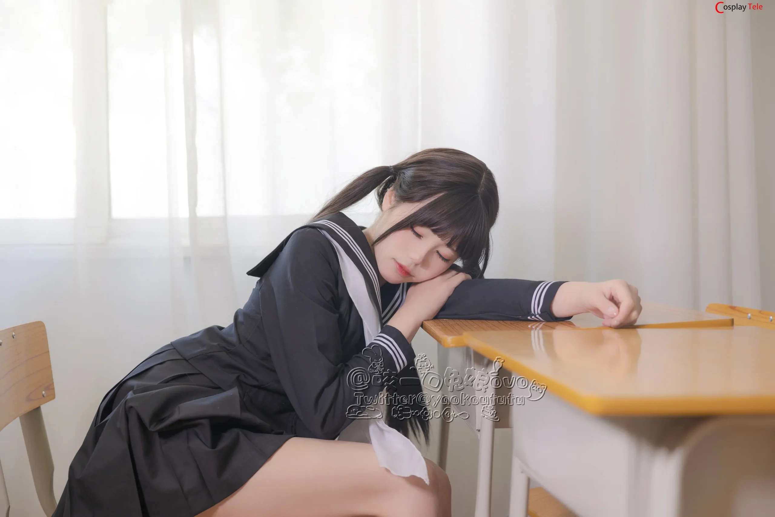 咬一口兔娘ovo (Yaokoututu) – After School “54 photos and 1 video” 第39张图