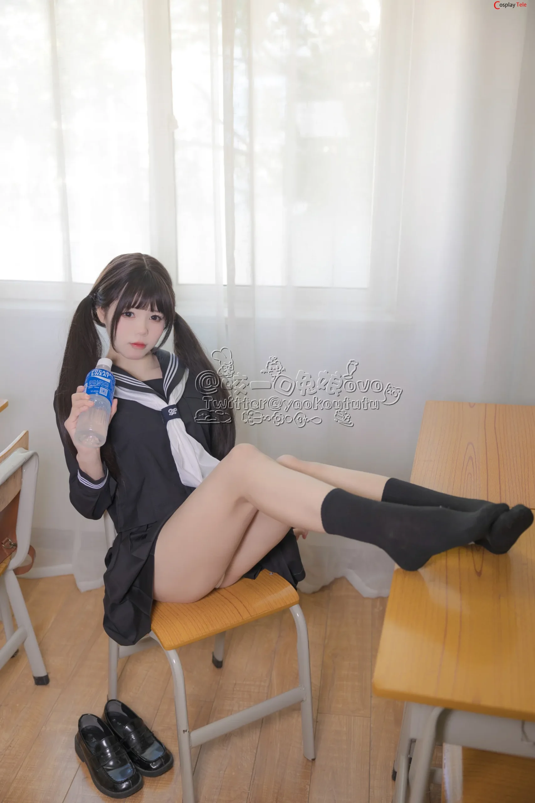 咬一口兔娘ovo (Yaokoututu) – After School “54 photos and 1 video” 第41张图