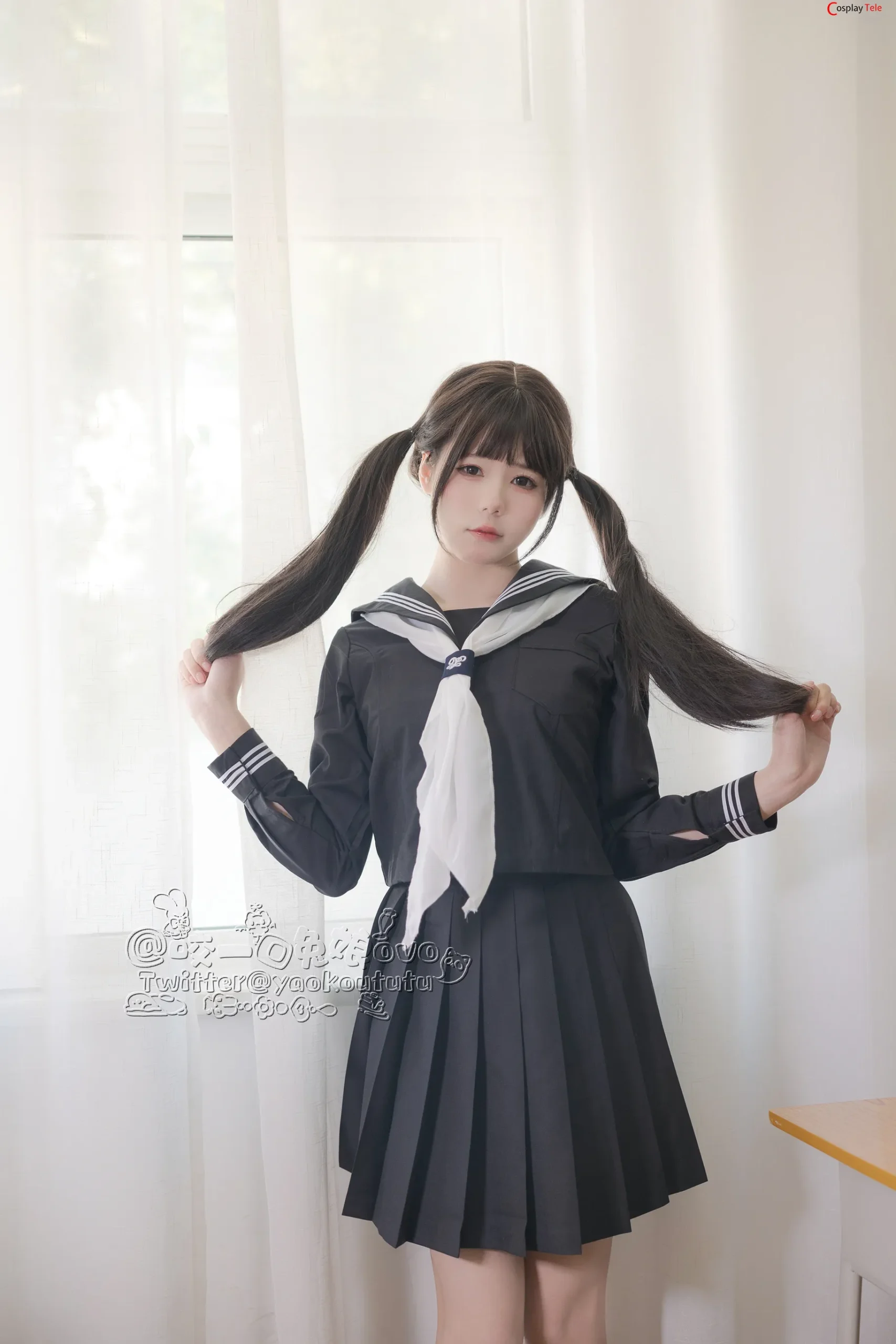 咬一口兔娘ovo (Yaokoututu) – After School “54 photos and 1 video” 第51张图