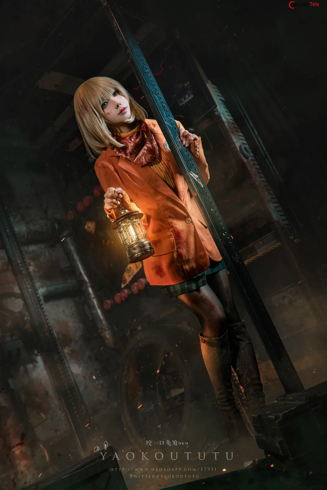 咬一口兔娘ovo (Yaokoututu) cosplay Ashley Graham – Resident Evil “58 photos and 1 video” 第12张图