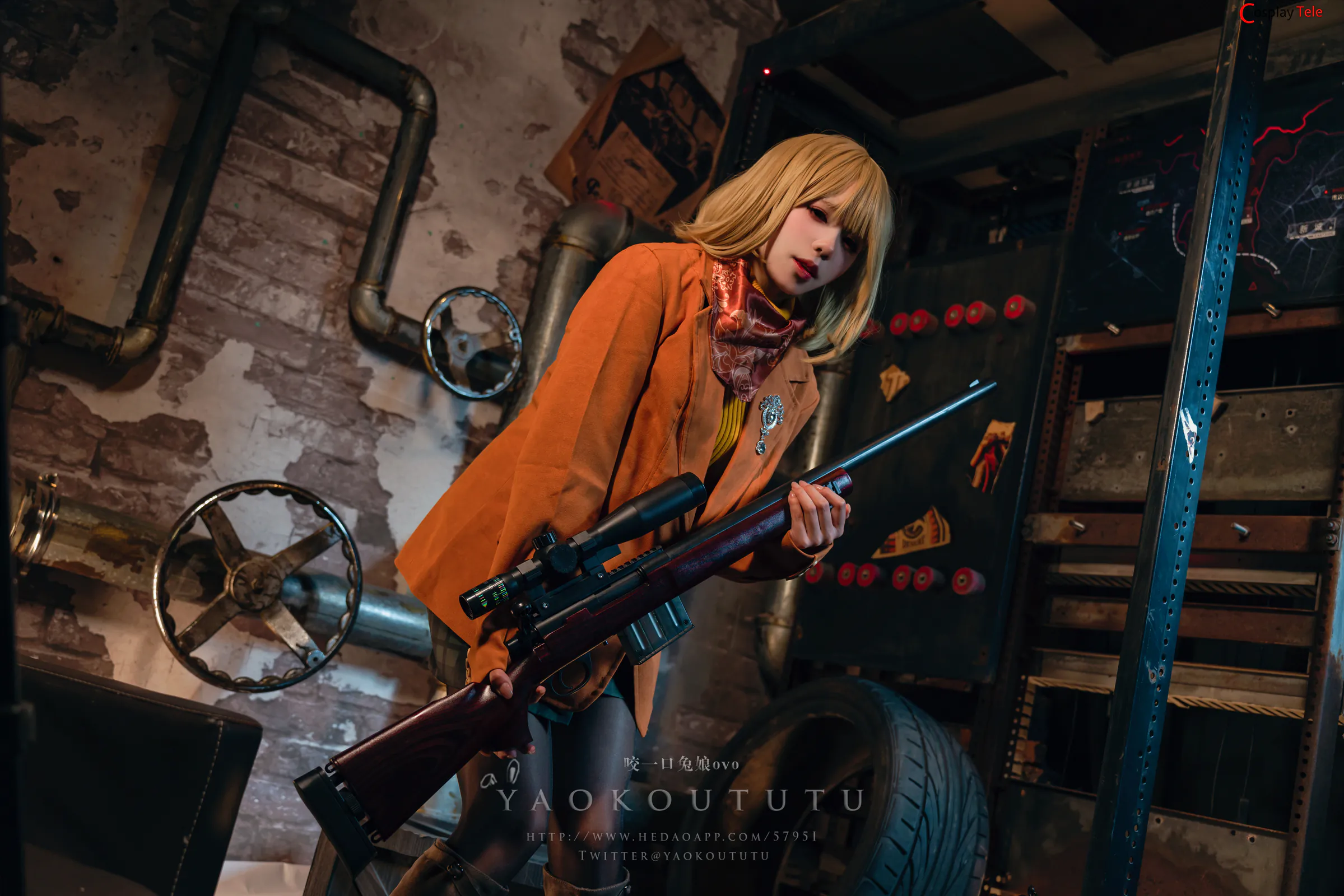 咬一口兔娘ovo (Yaokoututu) cosplay Ashley Graham – Resident Evil “58 photos and 1 video” 第14张图