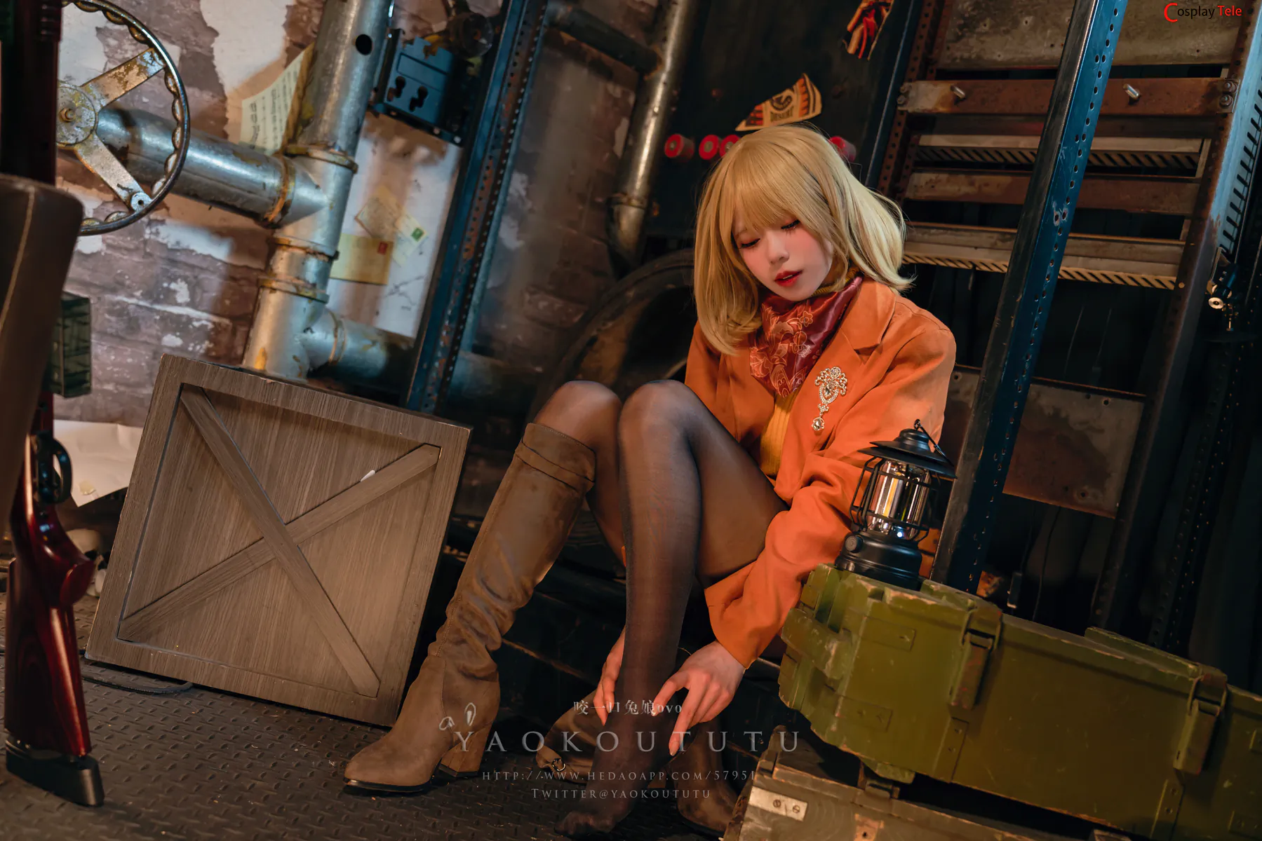 咬一口兔娘ovo (Yaokoututu) cosplay Ashley Graham – Resident Evil “58 photos and 1 video” 第16张图