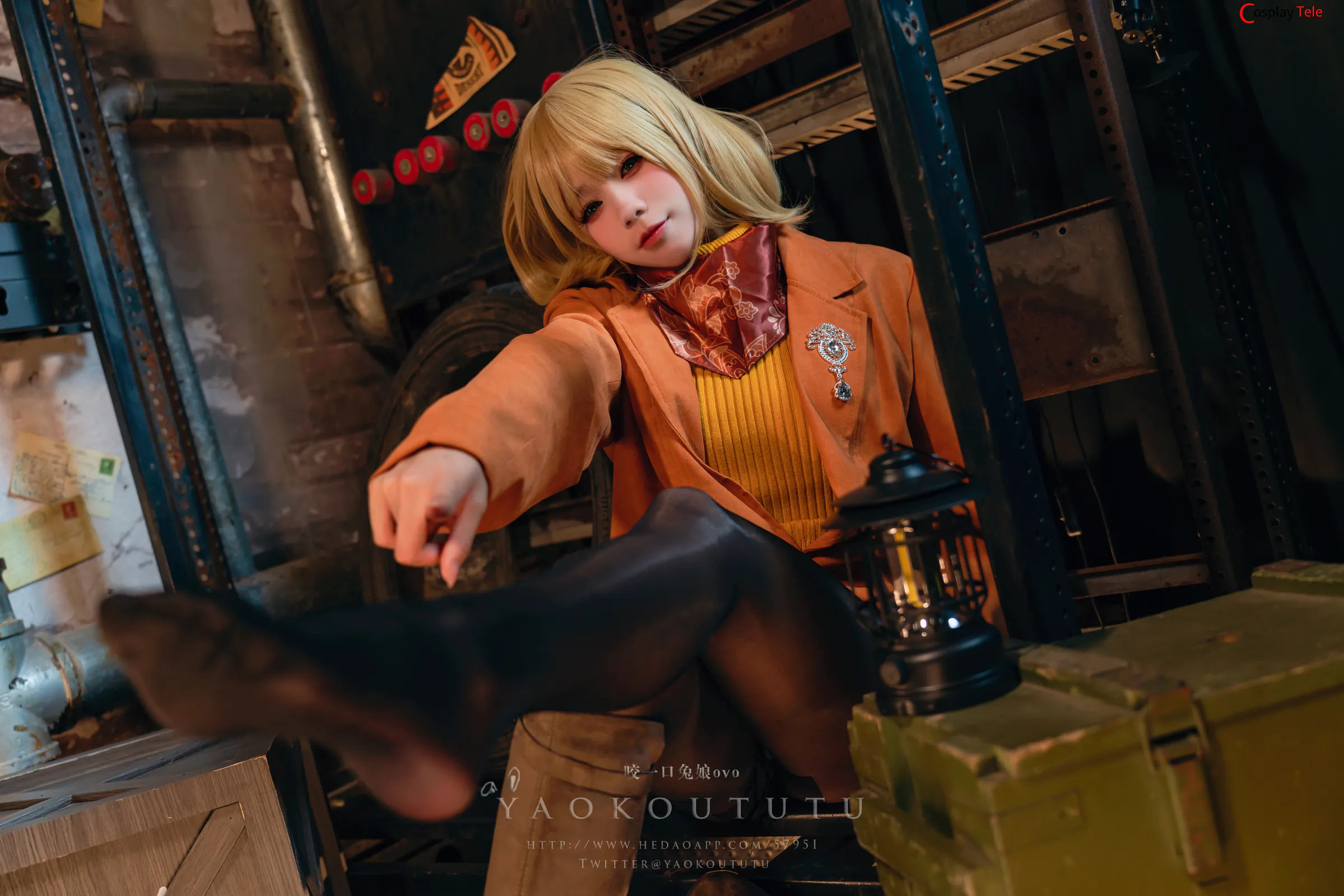 咬一口兔娘ovo (Yaokoututu) cosplay Ashley Graham – Resident Evil “58 photos and 1 video” 第17张图