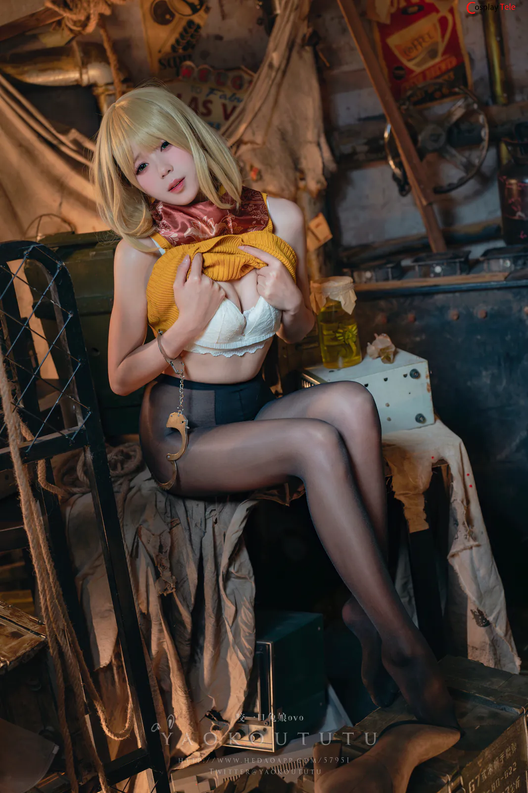咬一口兔娘ovo (Yaokoututu) cosplay Ashley Graham – Resident Evil “58 photos and 1 video” 第36张图