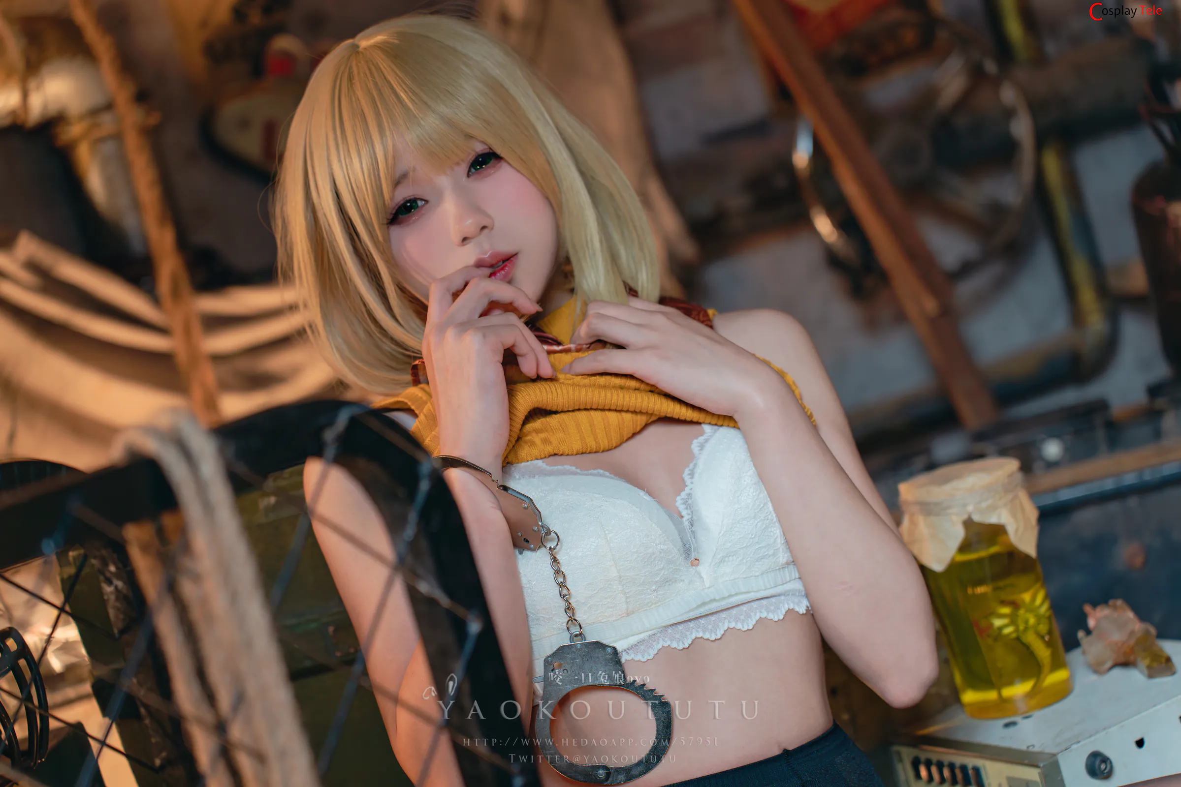 咬一口兔娘ovo (Yaokoututu) cosplay Ashley Graham – Resident Evil “58 photos and 1 video” 第37张图