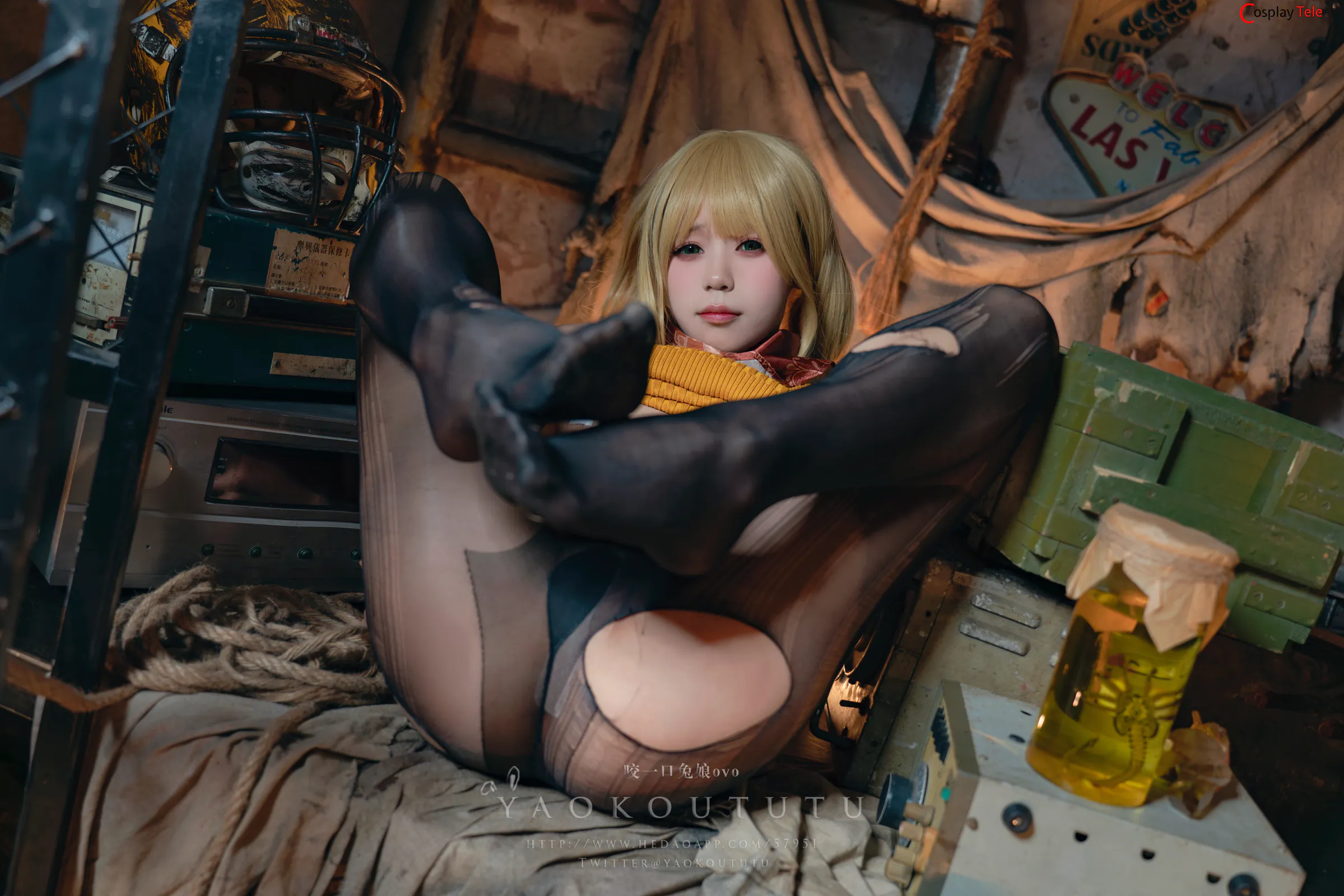 咬一口兔娘ovo (Yaokoututu) cosplay Ashley Graham – Resident Evil “58 photos and 1 video” 第42张图
