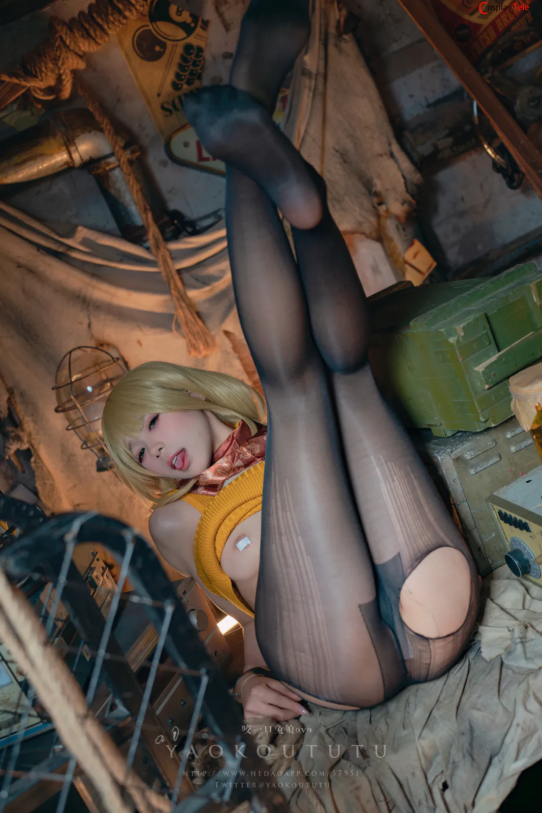 咬一口兔娘ovo (Yaokoututu) cosplay Ashley Graham – Resident Evil “58 photos and 1 video” 第43张图