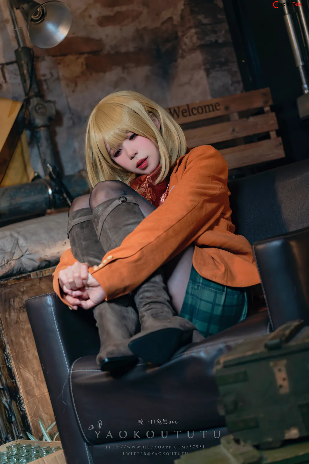 咬一口兔娘ovo (Yaokoututu) cosplay Ashley Graham – Resident Evil “58 photos and 1 video” 第7张图