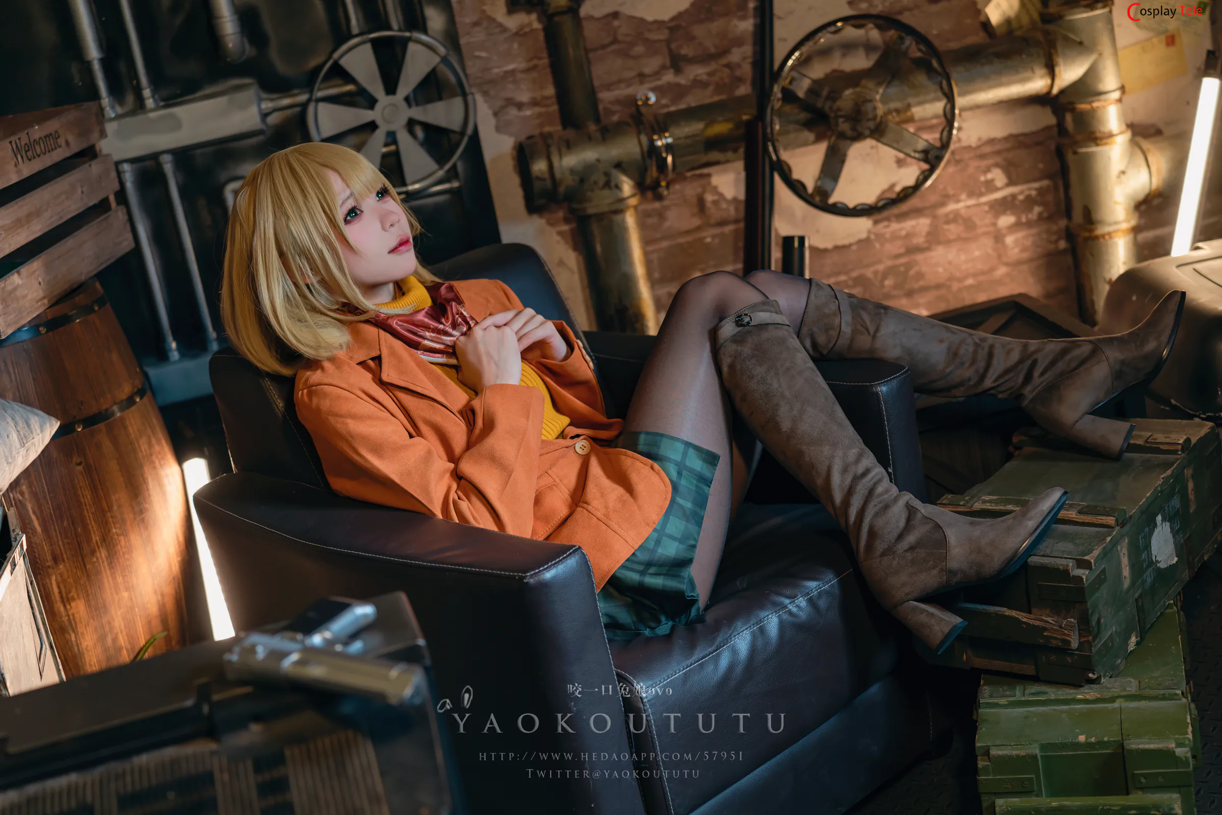 咬一口兔娘ovo (Yaokoututu) cosplay Ashley Graham – Resident Evil “58 photos and 1 video” 第8张图