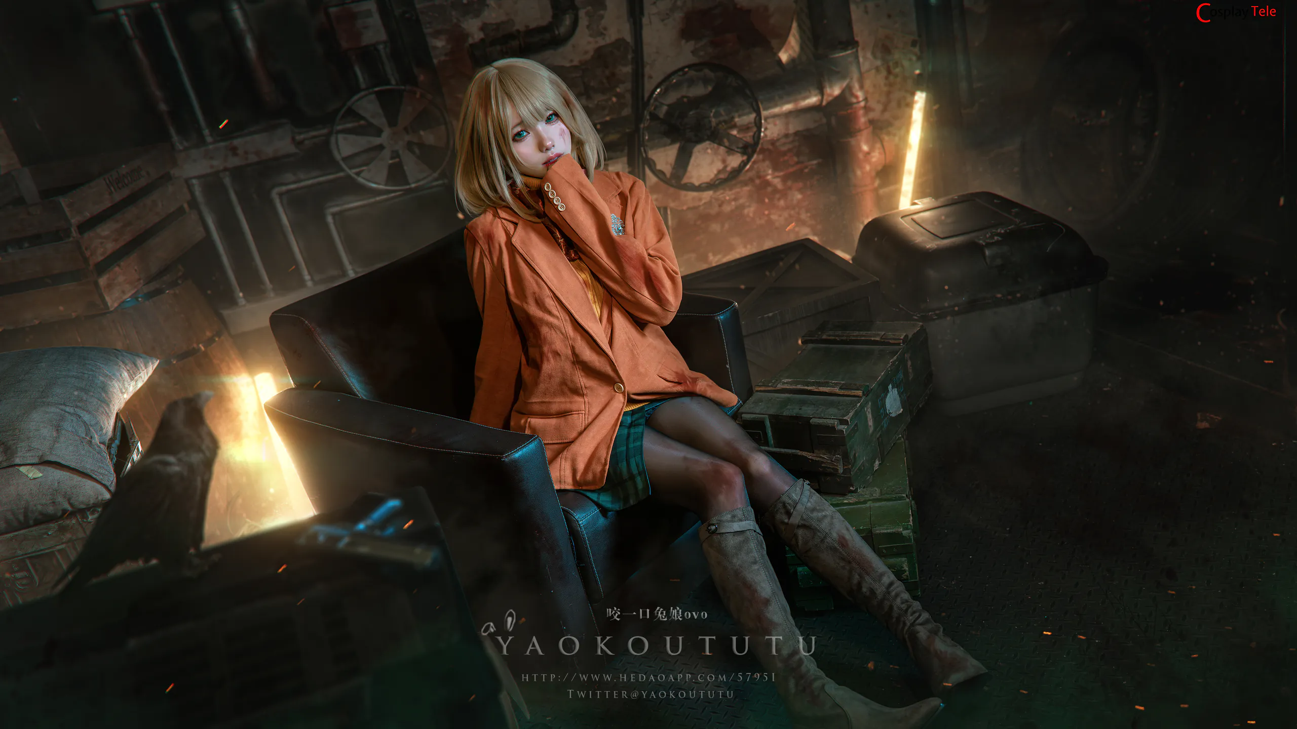 咬一口兔娘ovo (Yaokoututu) cosplay Ashley Graham – Resident Evil “58 photos and 1 video” 第9张图