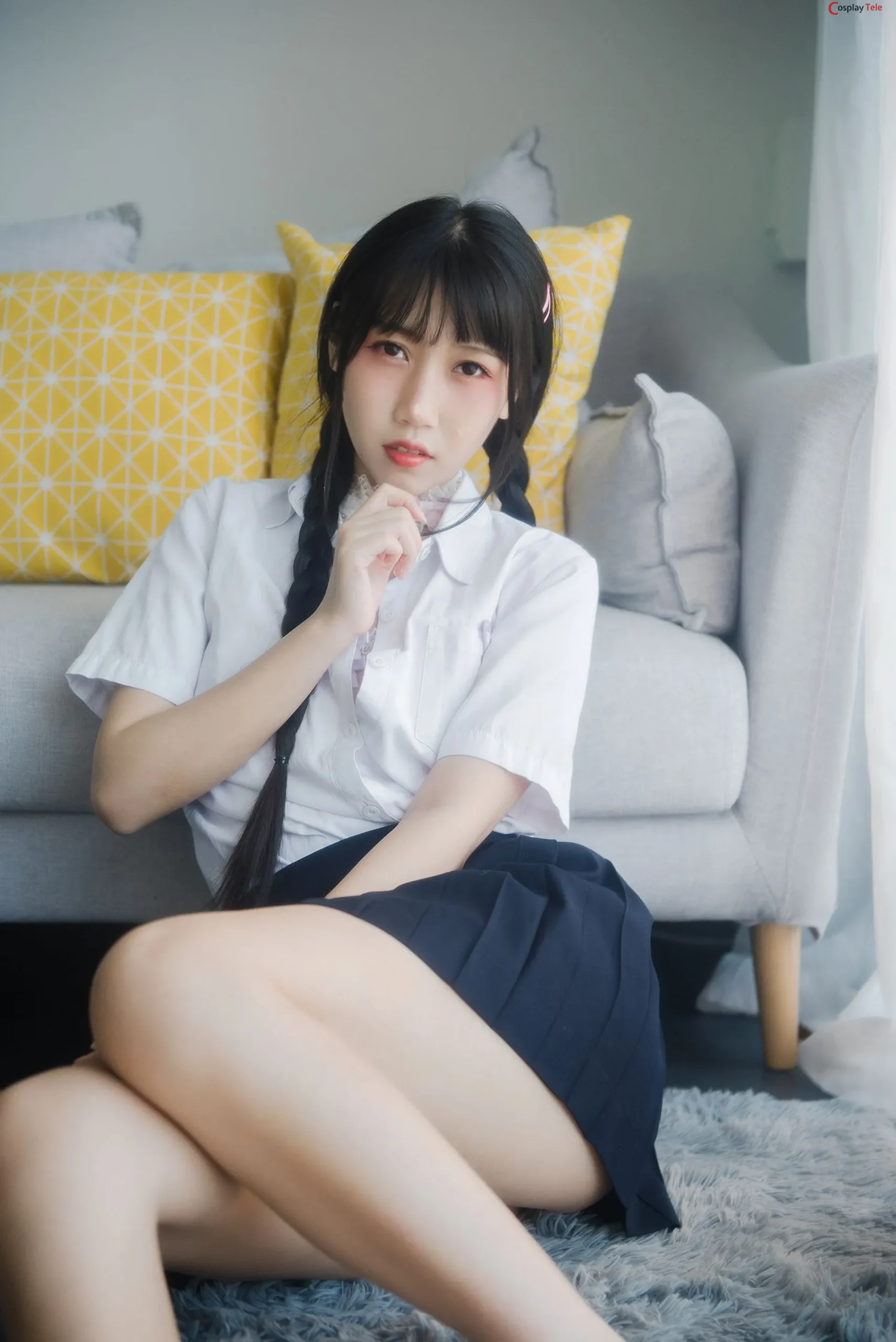 不呆猫 (budaidaimao) – Cream girl “80 photos and 4 videos” 第18张图