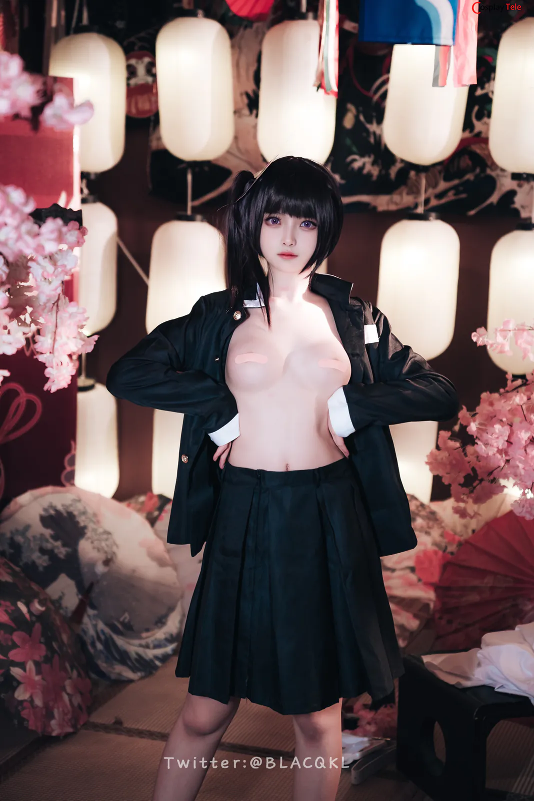 Blacqkl (白莉爱吃巧克力) cosplay Kanao Tsuyuri – Kimetsu no Yaiba “89 photos” 第20张图