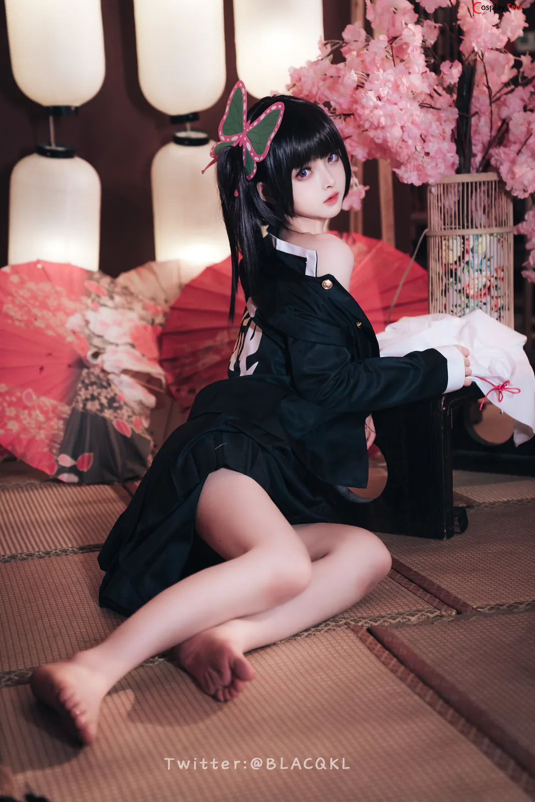 Blacqkl (白莉爱吃巧克力) cosplay Kanao Tsuyuri – Kimetsu no Yaiba “89 photos” 第6张图