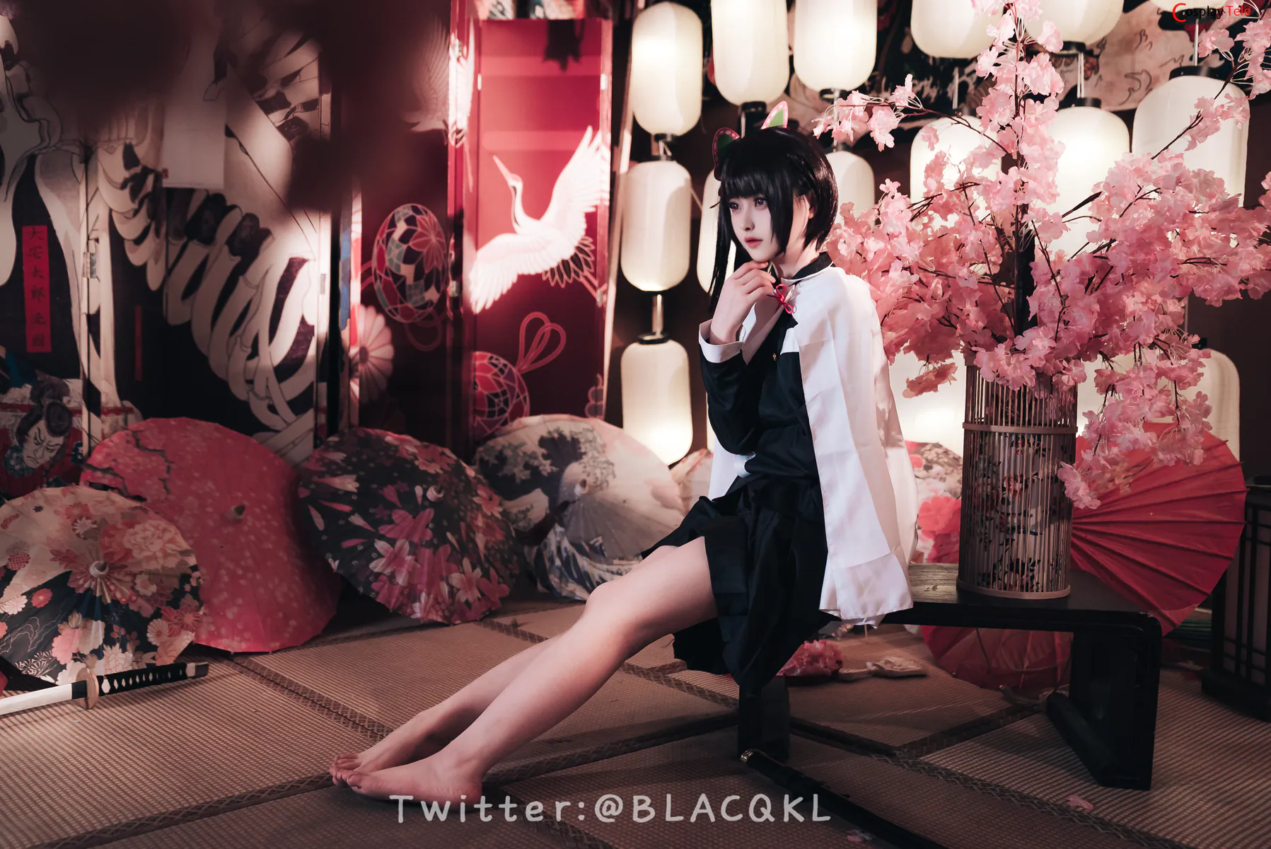 Blacqkl (白莉爱吃巧克力) cosplay Kanao Tsuyuri – Kimetsu no Yaiba “89 photos” 第84张图