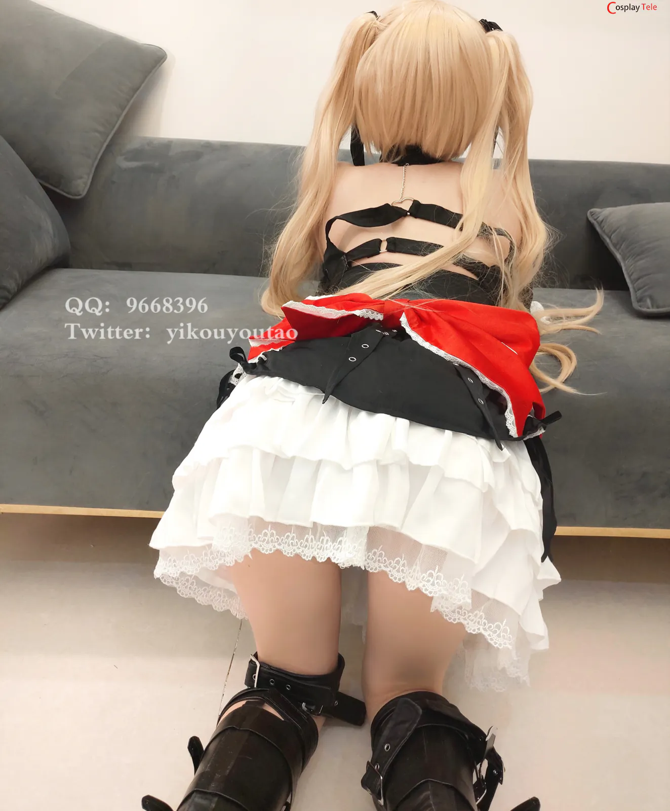 萌白酱 (yikouyoutao) cosplay Marie Rose – Dead or Alive “34 photos and 1 video” 第8张图