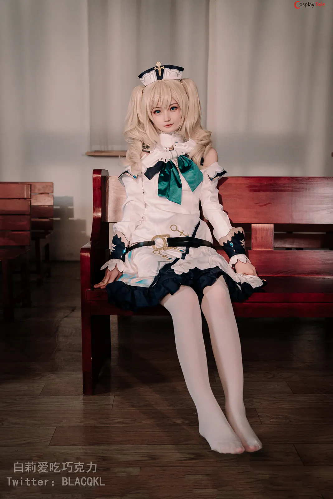 Blacqkl (白莉爱吃巧克力) cosplay Barbara – Genshin Impact “118 photos” 第13张图