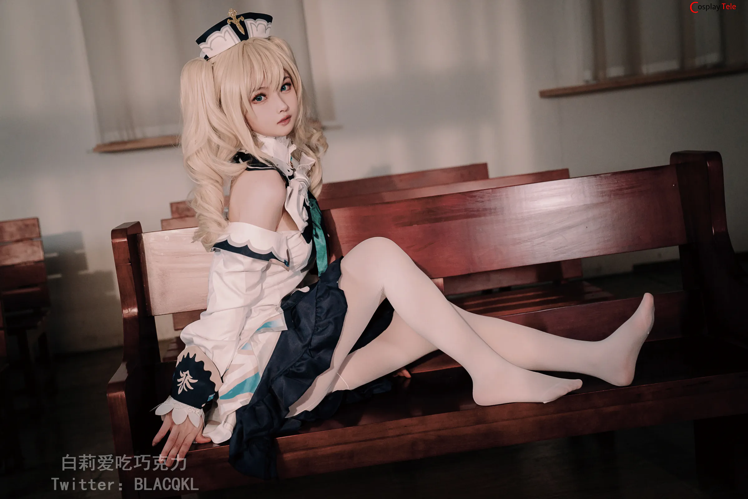 Blacqkl (白莉爱吃巧克力) cosplay Barbara – Genshin Impact “118 photos” 第29张图