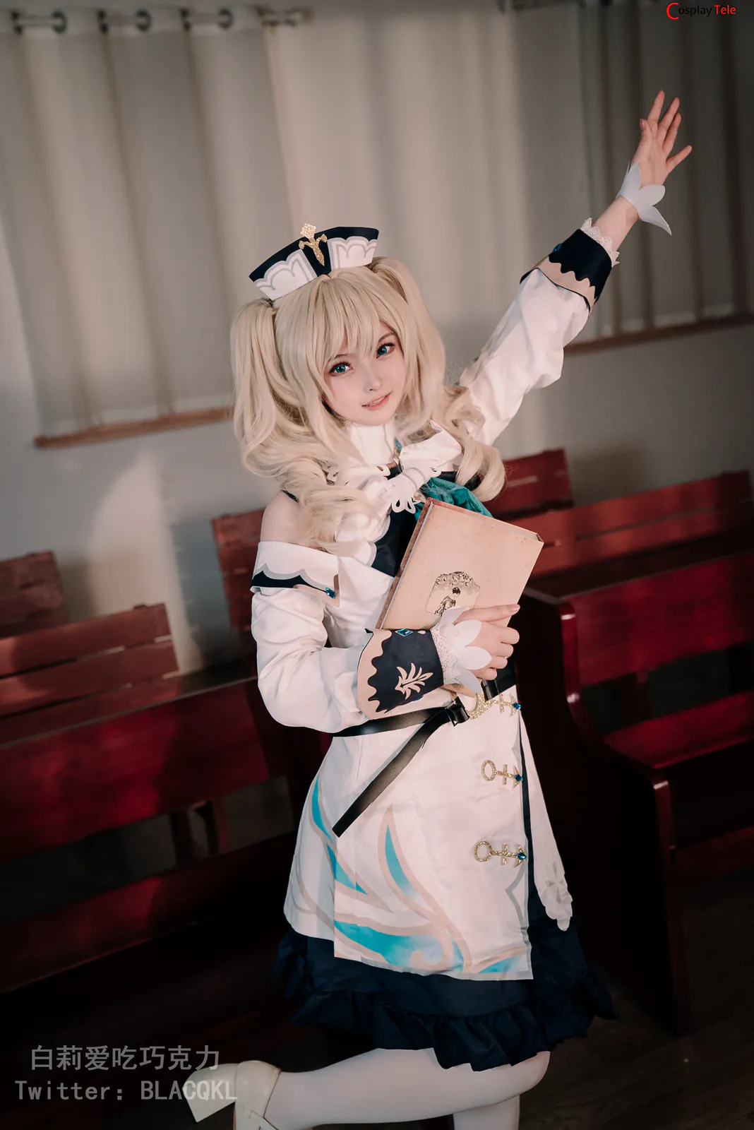 Blacqkl (白莉爱吃巧克力) cosplay Barbara – Genshin Impact “118 photos” 第30张图