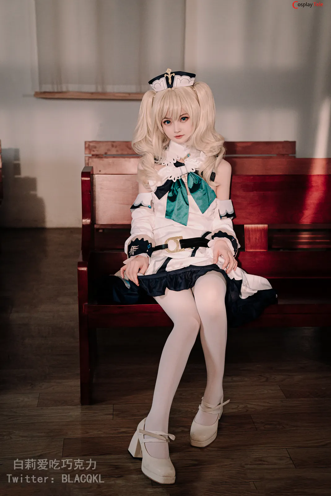 Blacqkl (白莉爱吃巧克力) cosplay Barbara – Genshin Impact “118 photos” 第31张图