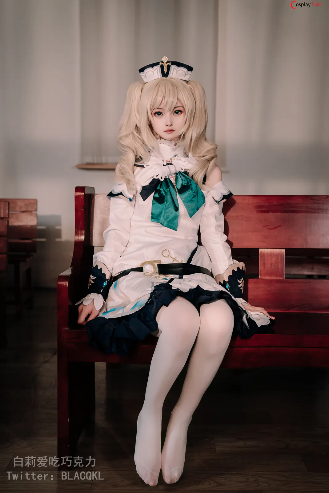 Blacqkl (白莉爱吃巧克力) cosplay Barbara – Genshin Impact “118 photos” 第38张图