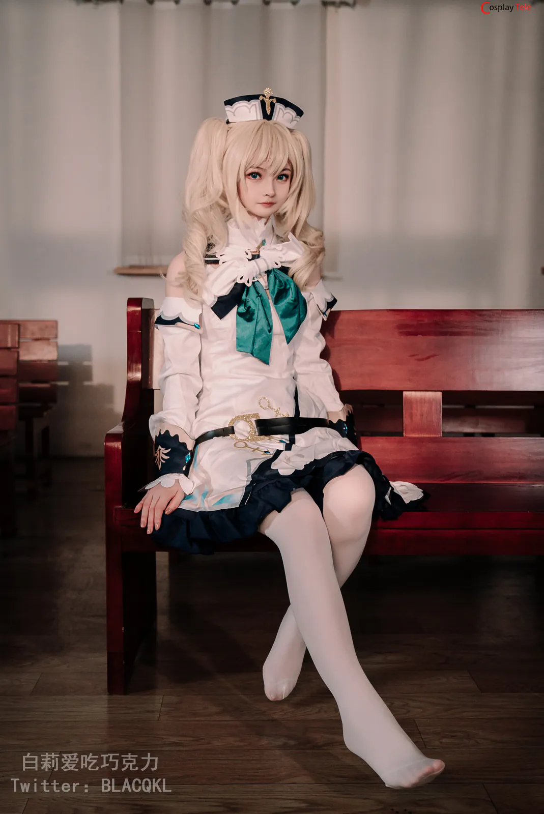 Blacqkl (白莉爱吃巧克力) cosplay Barbara – Genshin Impact “118 photos” 第39张图