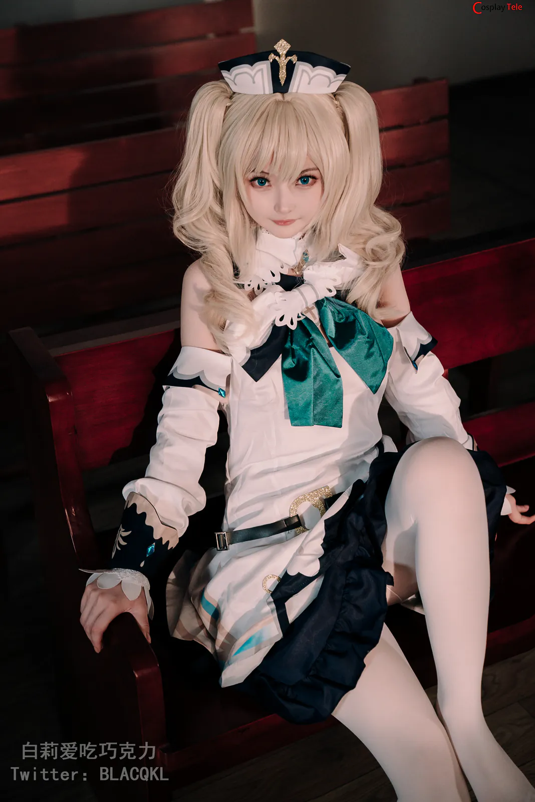 Blacqkl (白莉爱吃巧克力) cosplay Barbara – Genshin Impact “118 photos” 第53张图