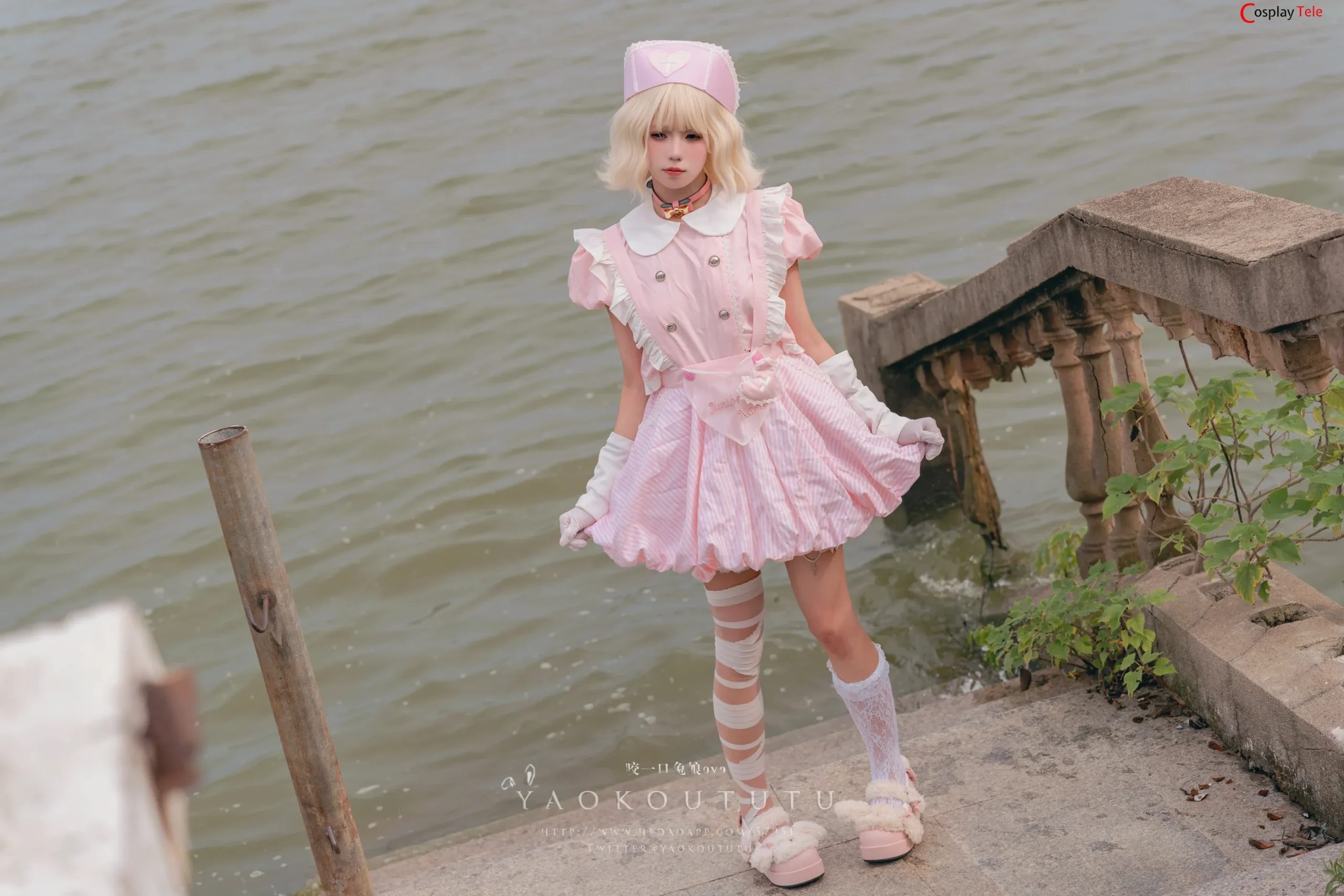 咬一口兔娘ovo (Yaokoututu) – Little flower fairy “53 photos and 1 video” 第3张图