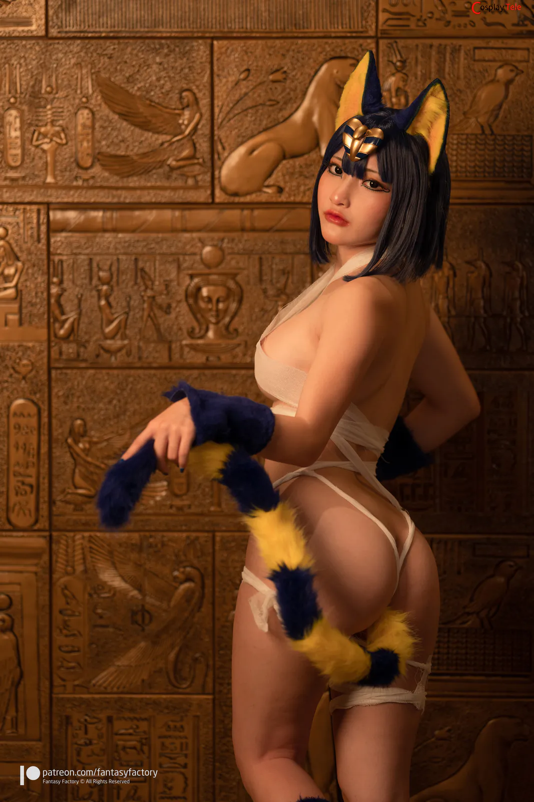 Fantasy Factory – 小丁 (Xiao Ding) cosplay Ankha – Animal Crossing “49 photos and 2 videos” 第3张图