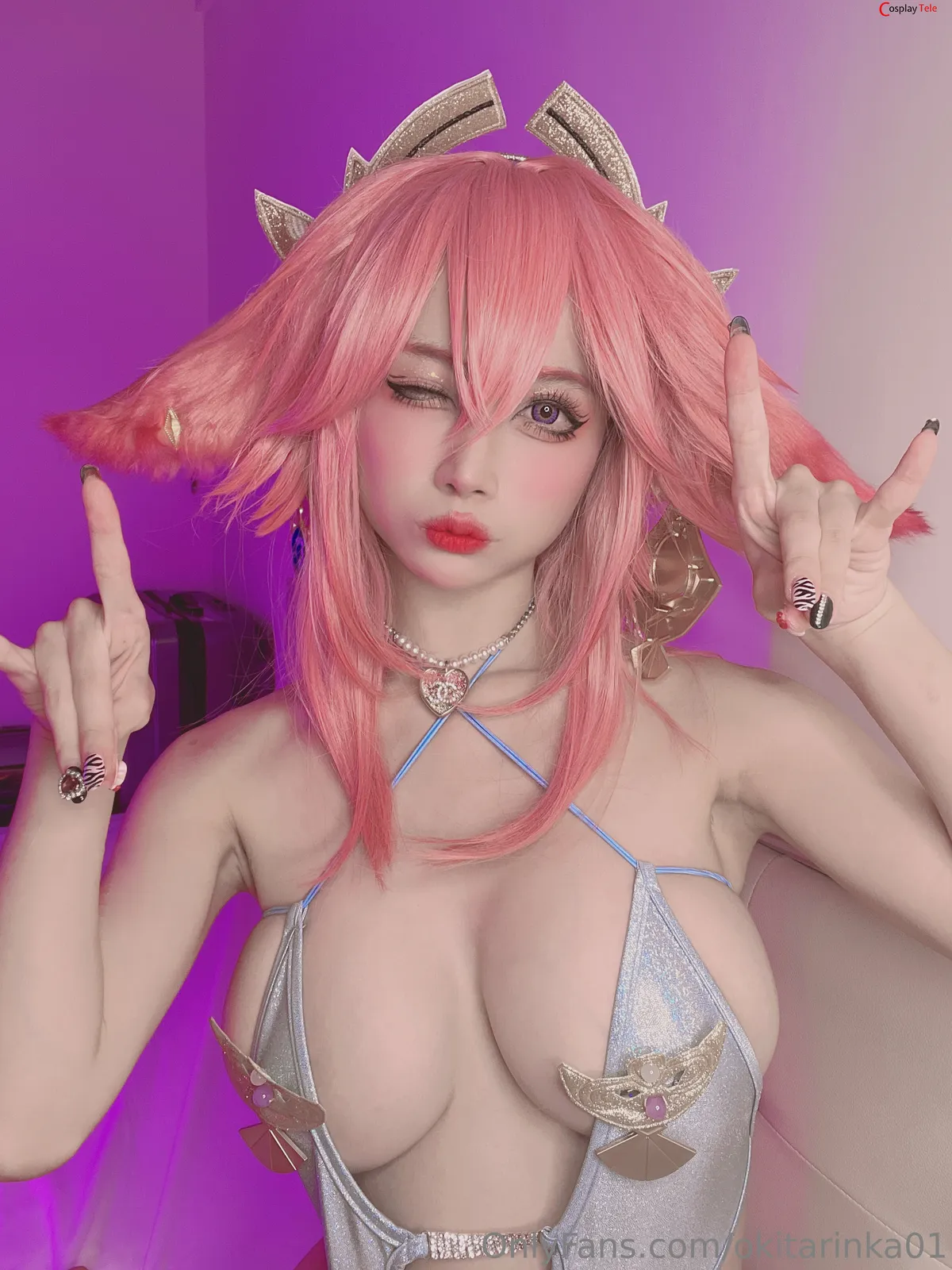 Okita Rinka (沖田凜花Rinka) cosplay Yae Miko – Genshin Impact “75 photos and 1 video” 第15张图