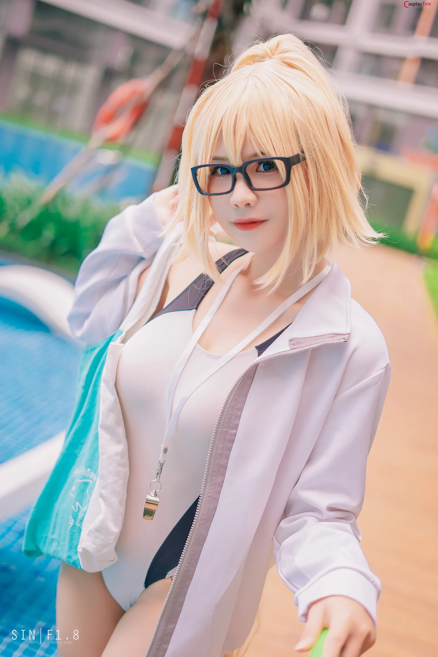 Pyoncos (ピオン) cosplay Jeanne d’Arc Swiming – Fate/Grand Order “37 photos” 第1张图