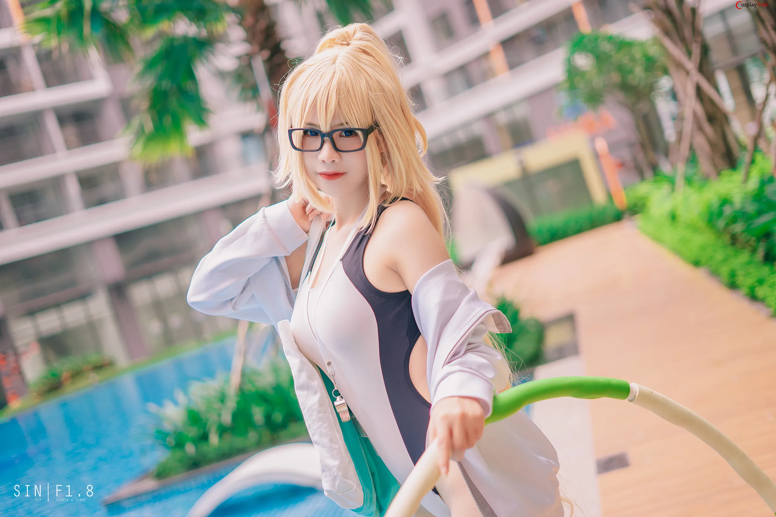 Pyoncos (ピオン) cosplay Jeanne d’Arc Swiming – Fate/Grand Order “37 photos” 第2张图