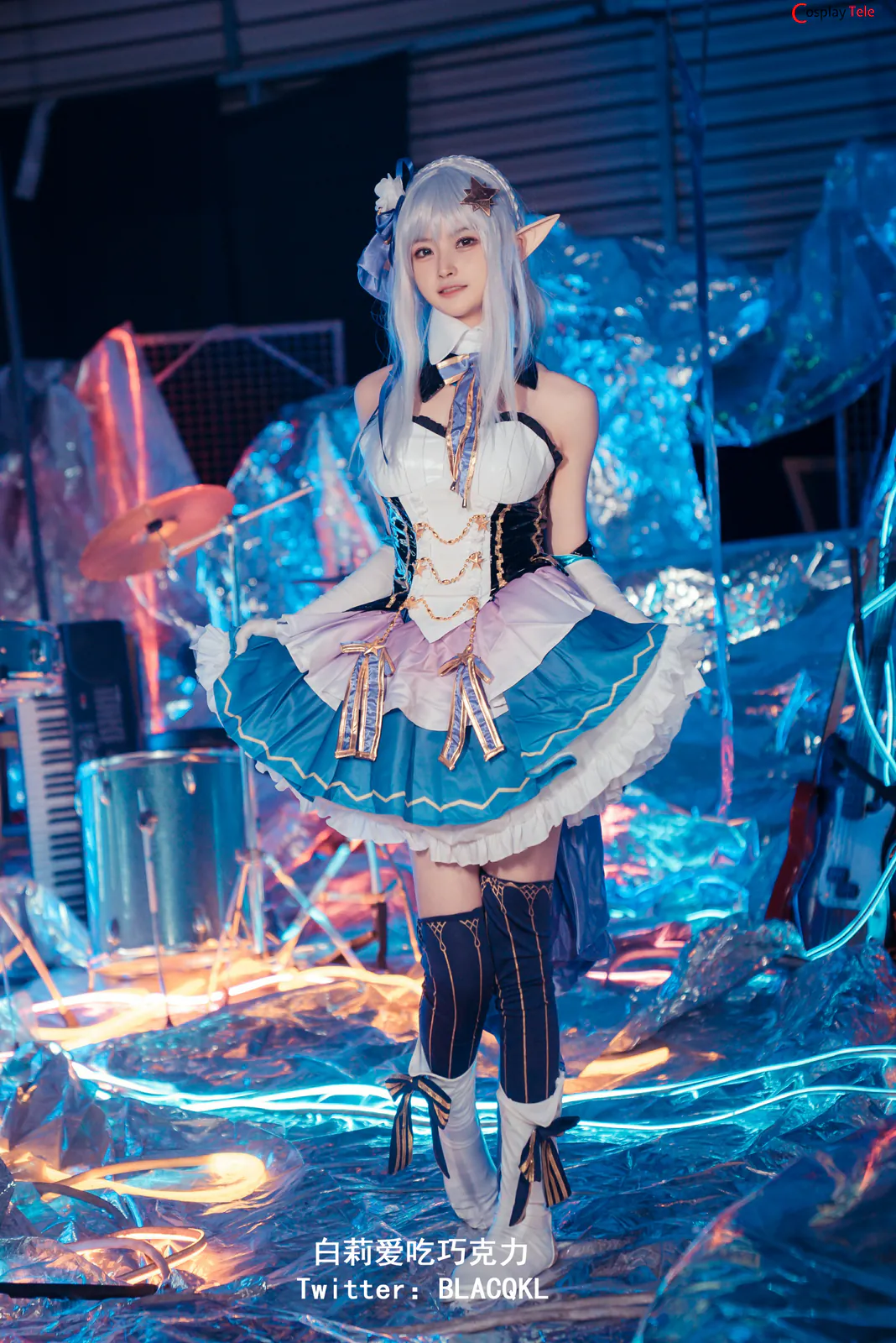 Blacqkl (白莉爱吃巧克力) cosplay Emilia – Re:Zero “62 photos” 第31张图